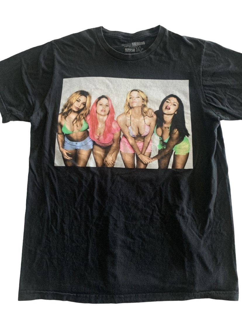 image of A24 Vintage Spring Breakers Movie Promo Shirt Harmony Korine in Black, Men's (Size Large)