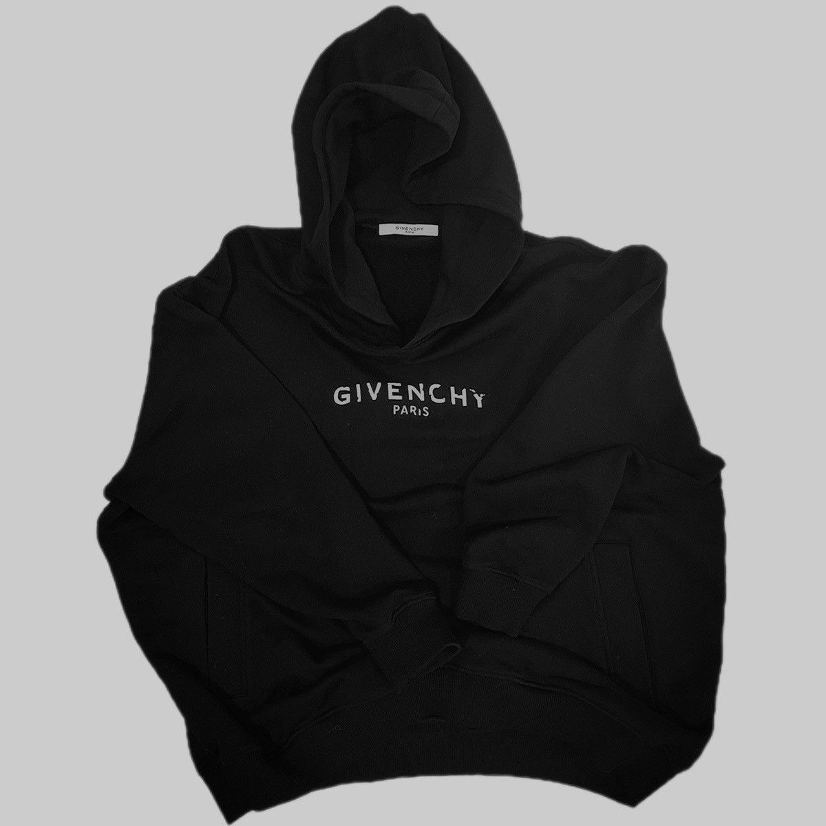 Oversized 'Givenchy Paris' Vintage Hoodie