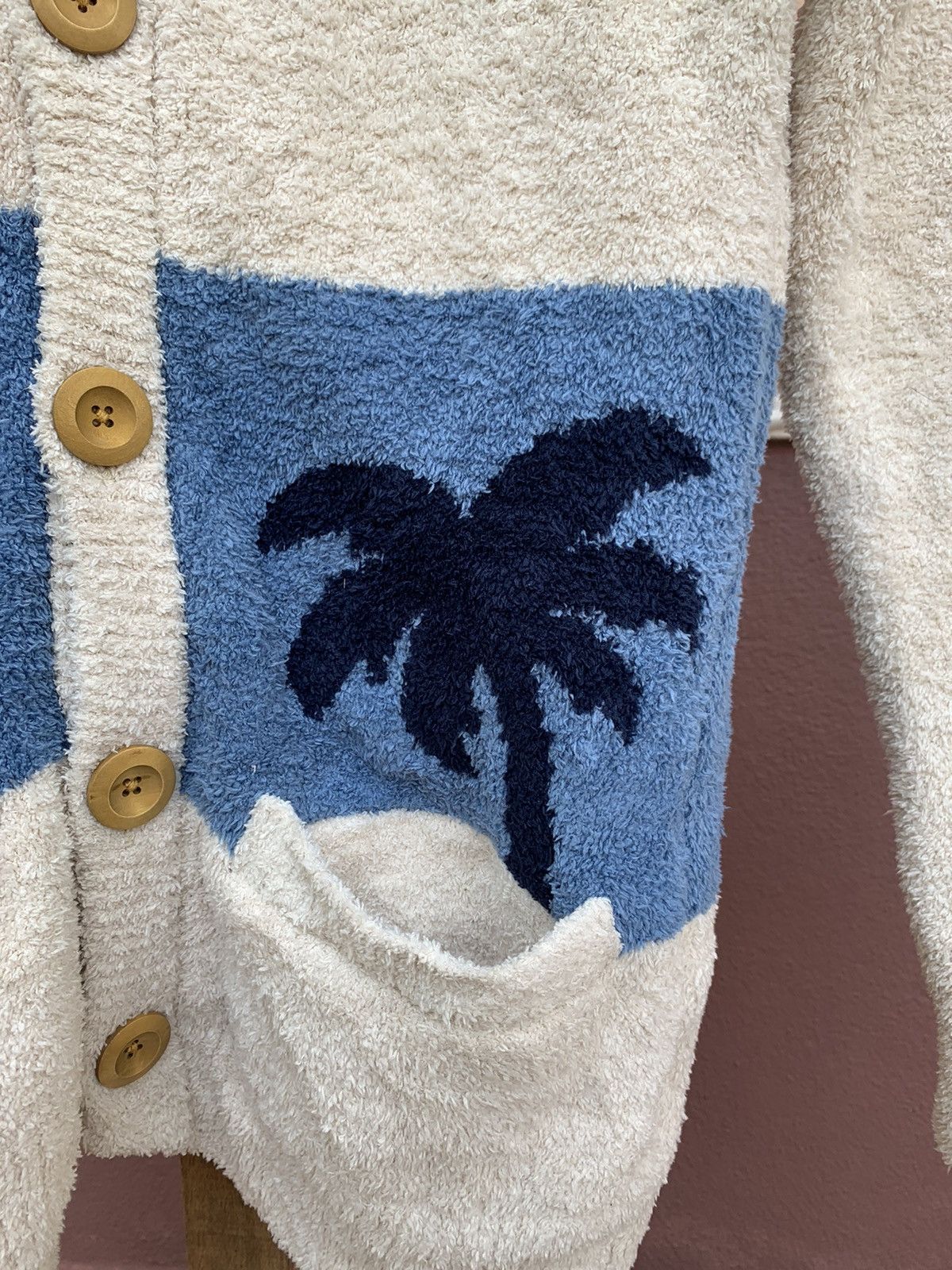 Aran Isles Knitwear × Japanese Brand × Other AN original HULA LANI HAWAII Cardigan Coconut tree Pattern Size US M / EU 48-50 / 2 - 5 Thumbnail