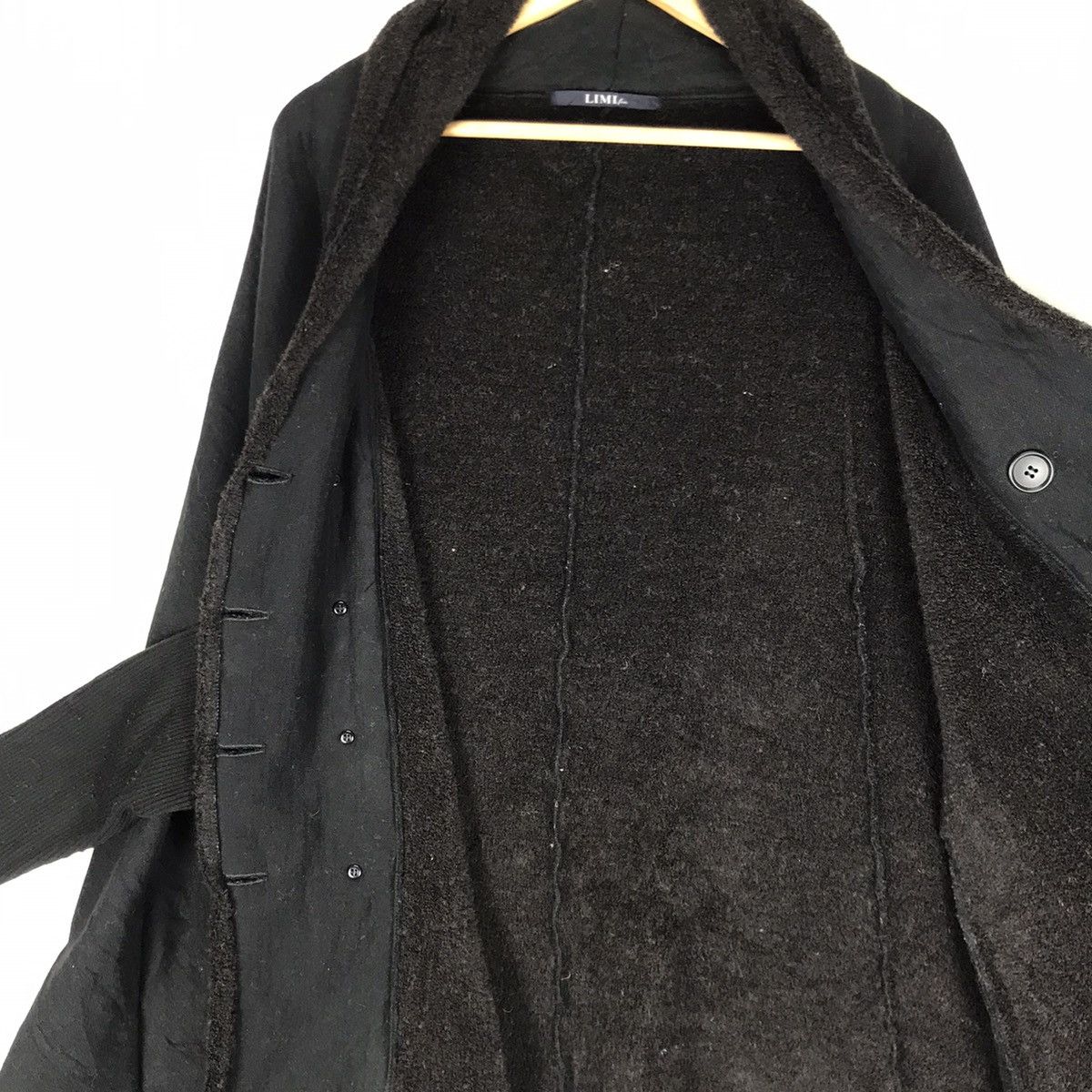 Designer × Limi Feu × Yohji Yamamoto 🔥Limi Feu Yohji Yamamoto Wool Rib Acrylic Poncho Size S / US 4 / IT 40 - 14 Thumbnail