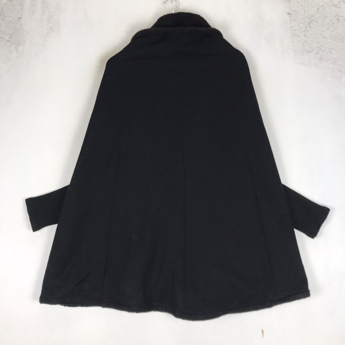 Designer × Limi Feu × Yohji Yamamoto 🔥Limi Feu Yohji Yamamoto Wool Rib Acrylic Poncho Size S / US 4 / IT 40 - 5 Thumbnail