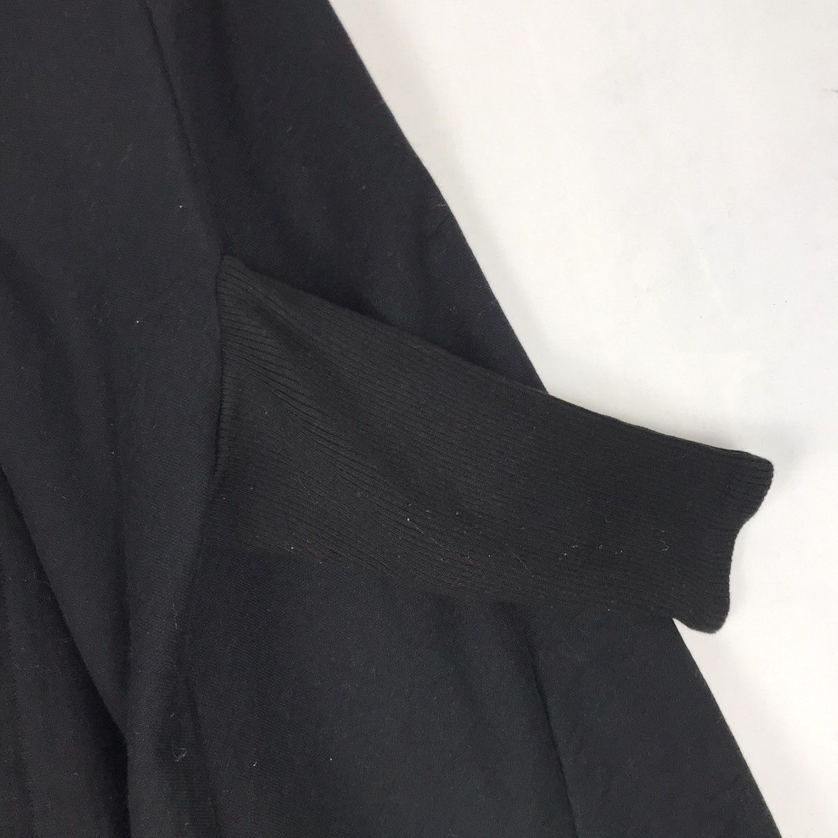 Designer × Limi Feu × Yohji Yamamoto 🔥Limi Feu Yohji Yamamoto Wool Rib Acrylic Poncho Size S / US 4 / IT 40 - 8 Thumbnail