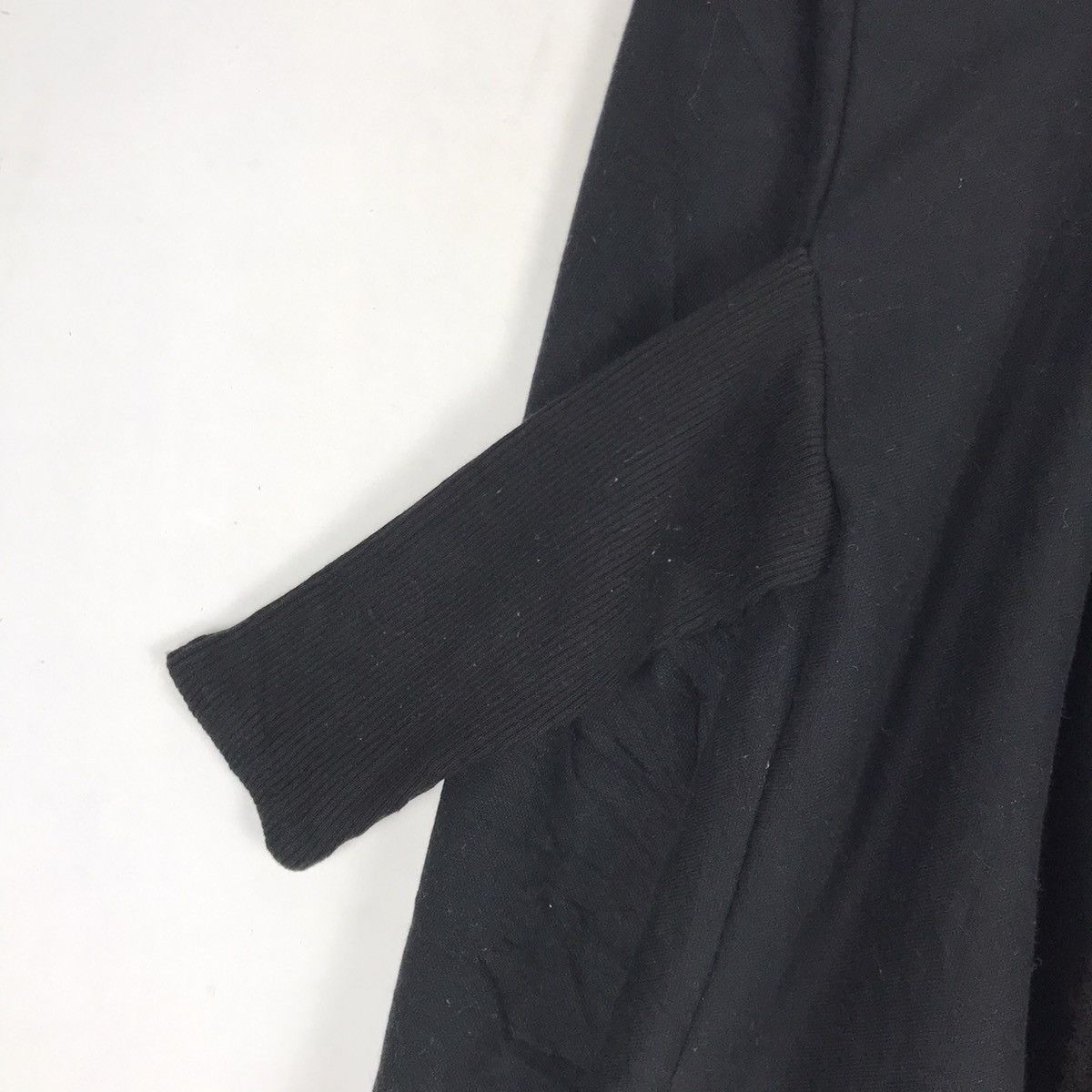 Designer × Limi Feu × Yohji Yamamoto 🔥Limi Feu Yohji Yamamoto Wool Rib Acrylic Poncho Size S / US 4 / IT 40 - 6 Thumbnail