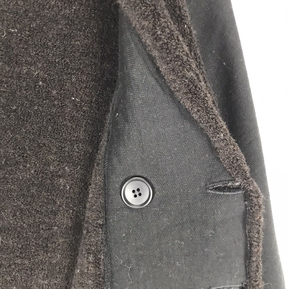Designer × Limi Feu × Yohji Yamamoto 🔥Limi Feu Yohji Yamamoto Wool Rib Acrylic Poncho Size S / US 4 / IT 40 - 12 Thumbnail