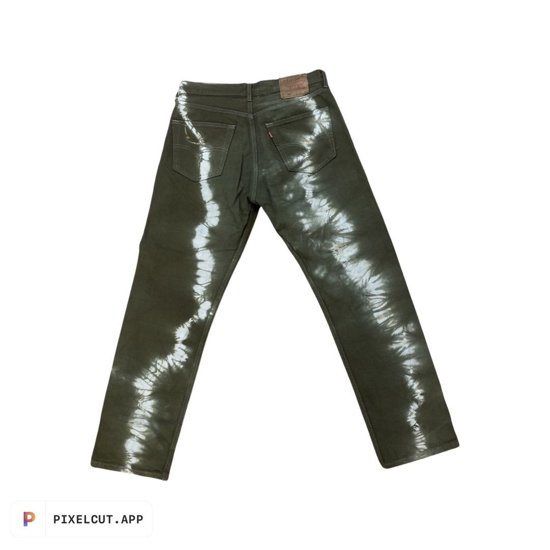 Levi's × Vintage Levi's 501 Green-Dyed Jeans Size US 32 / EU 48 - 2 Thumbnail
