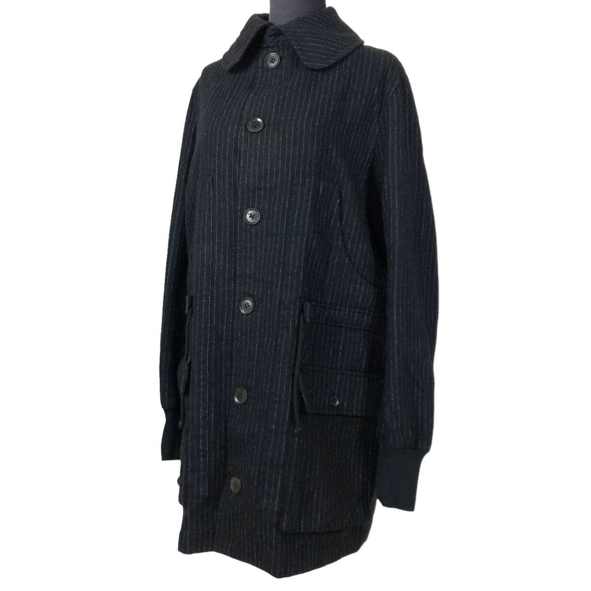 image of Vintage Y’S Yohji Yamamoto 2011 S/s Parka Jacket Long Coat in Black, Women's (Size XS)