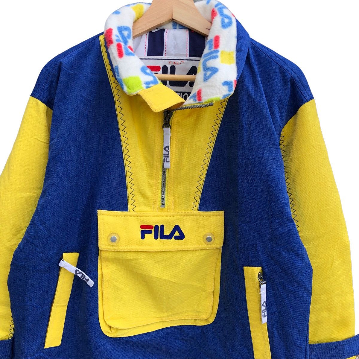 Fila × Hypebeast Rare Design🔥🔥Vintage 90s Fila anorak half zipper jacket Size US M / EU 48-50 / 2 - 2 Thumbnail