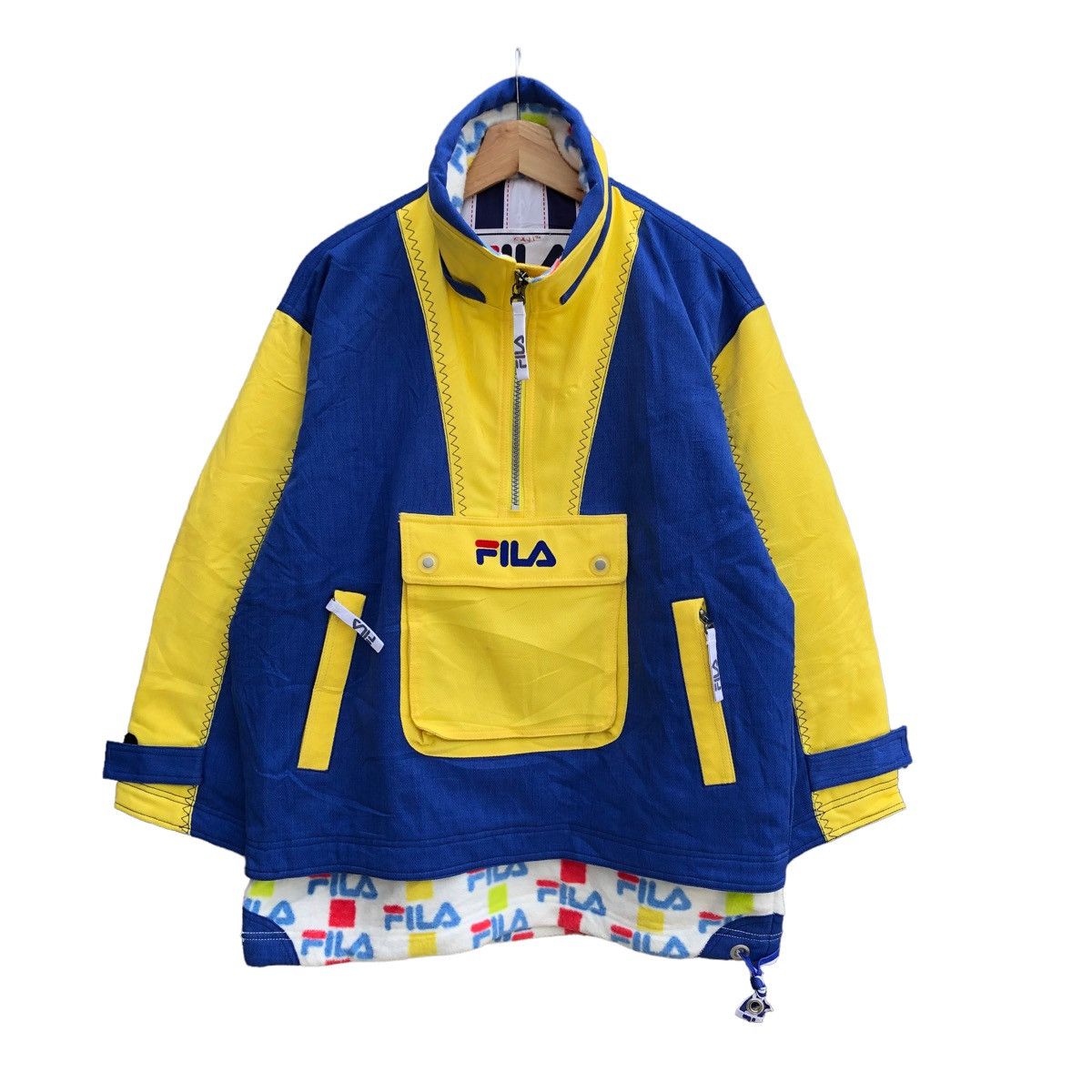 Fila × Hypebeast Rare Design🔥🔥Vintage 90s Fila anorak half zipper jacket Size US M / EU 48-50 / 2 - 4 Thumbnail