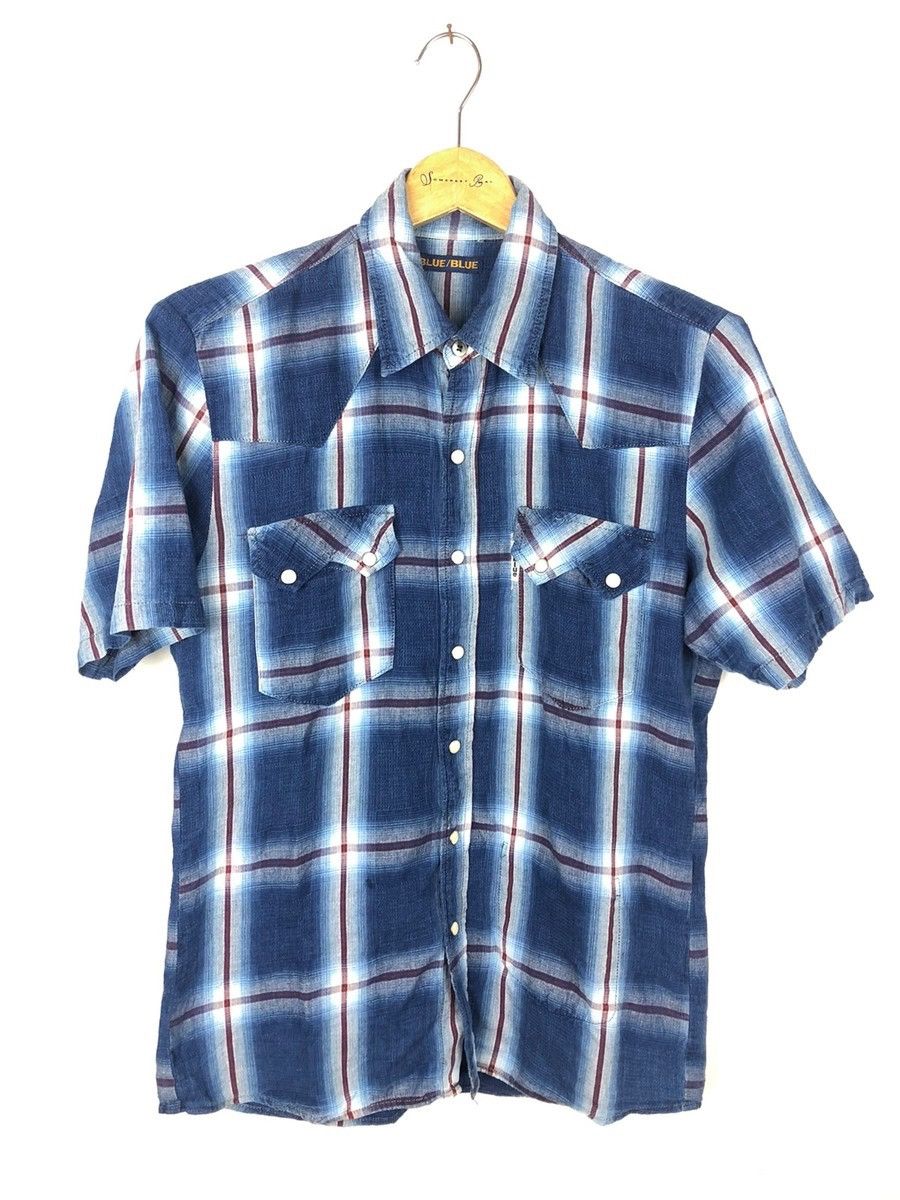 Blue Blue Japan Blue Blue Japan Boro Design Shirt Size US M / EU 48-50 / 2 - 1 Thumbnail