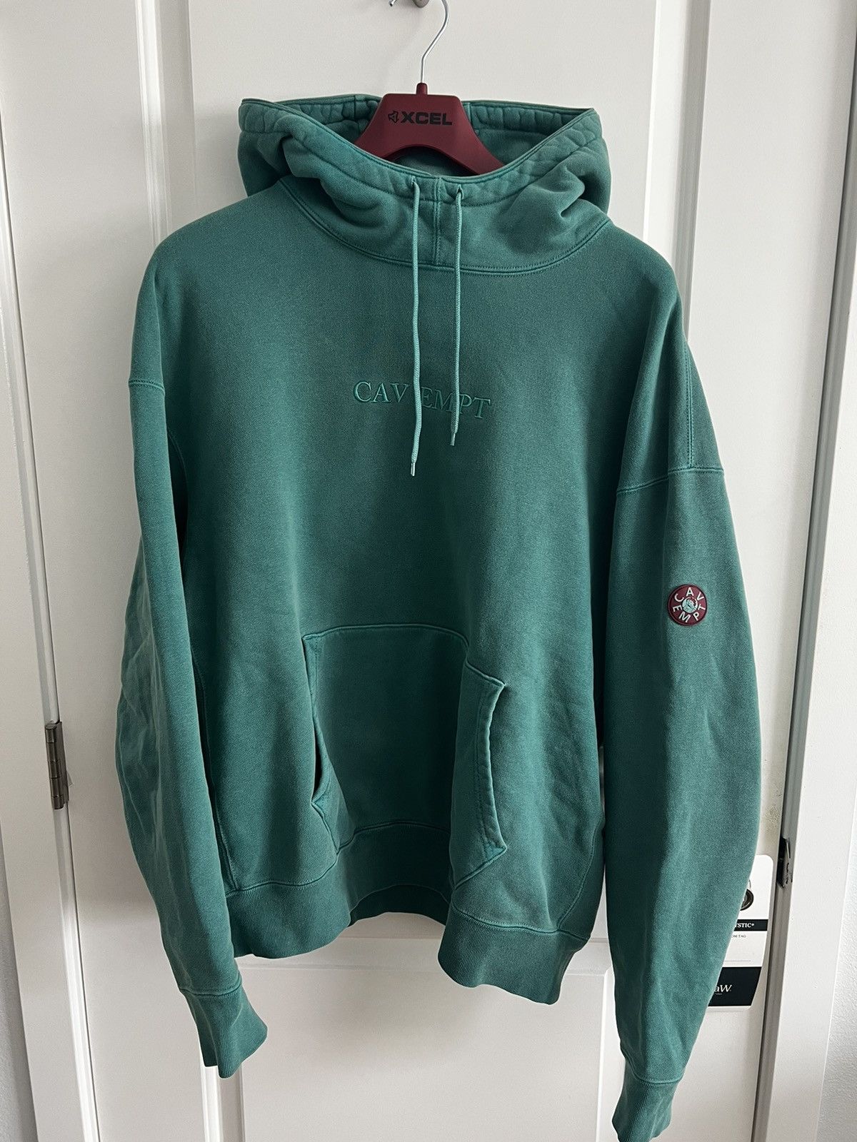 Cav empt green discount hoodie