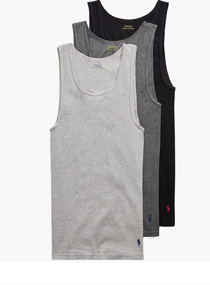 Polo Ralph Lauren Set of 3 Classic Fit Cotton Rib Tanks 2XL