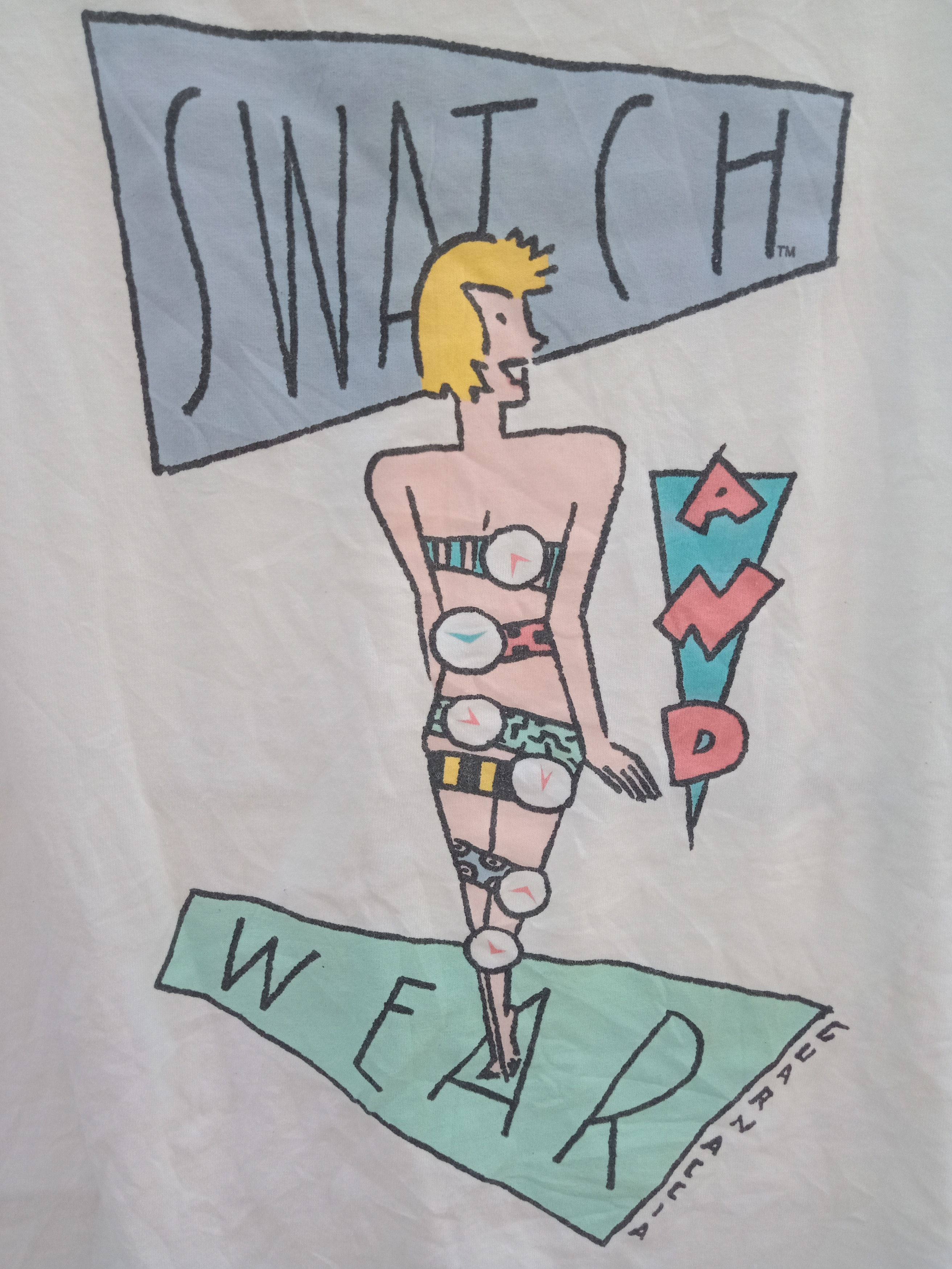 Rare Vintage 90s Swatch Shirt
