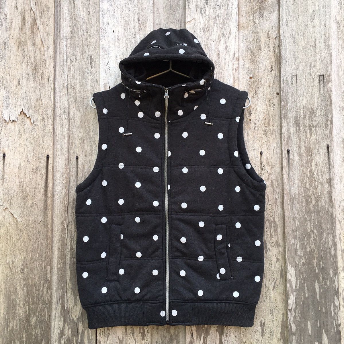 Japanese Brand × Vintage Double Focus Zip Up Hoodie Vest Jacket Size L / US 10 / IT 46 - 1 Thumbnail