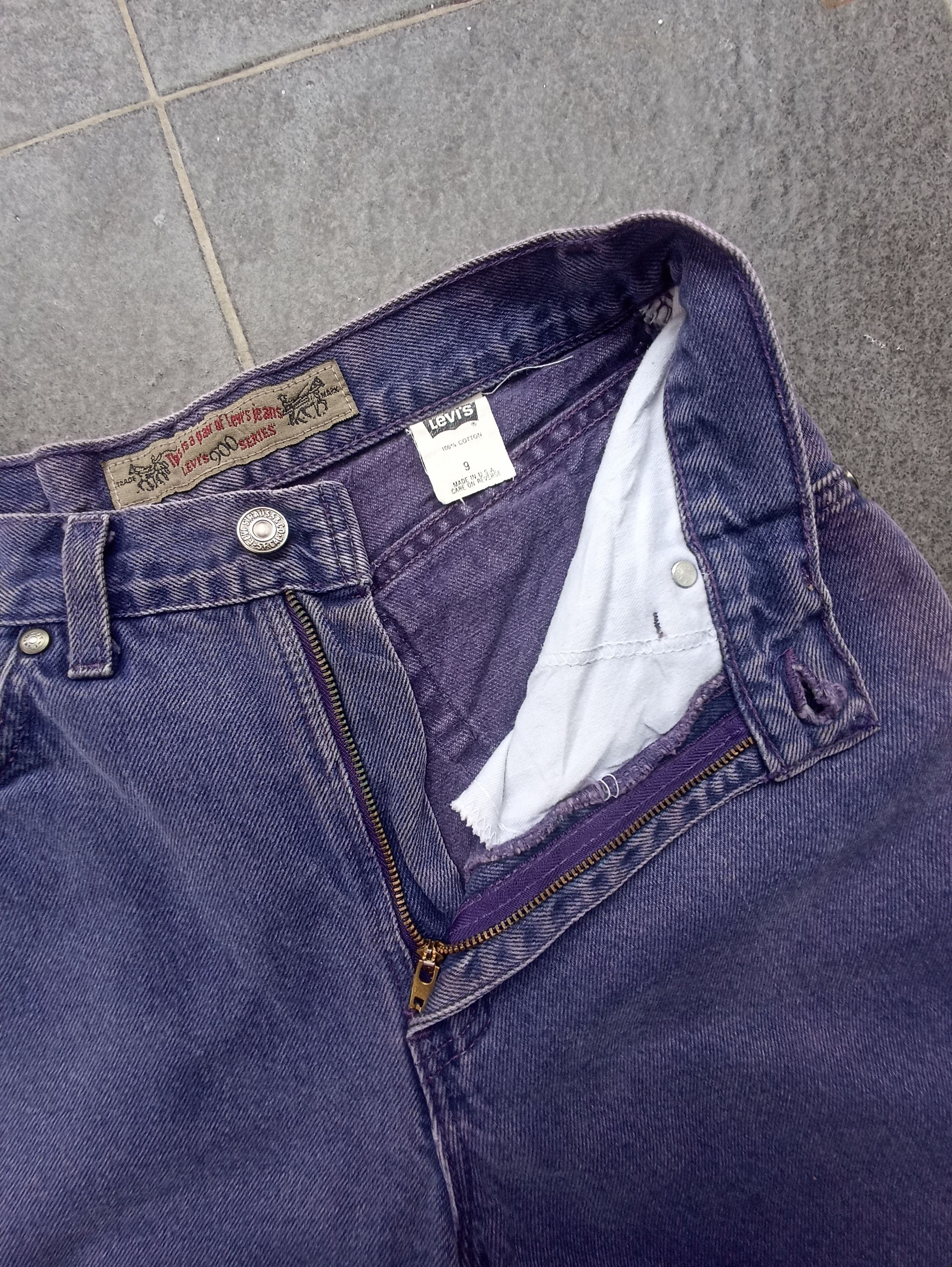 Jean × Levi's × Vintage 90s Vintage Levis 901 Tapered Jeans - J226 Size 27" / US 4 / IT 40 - 4 Thumbnail