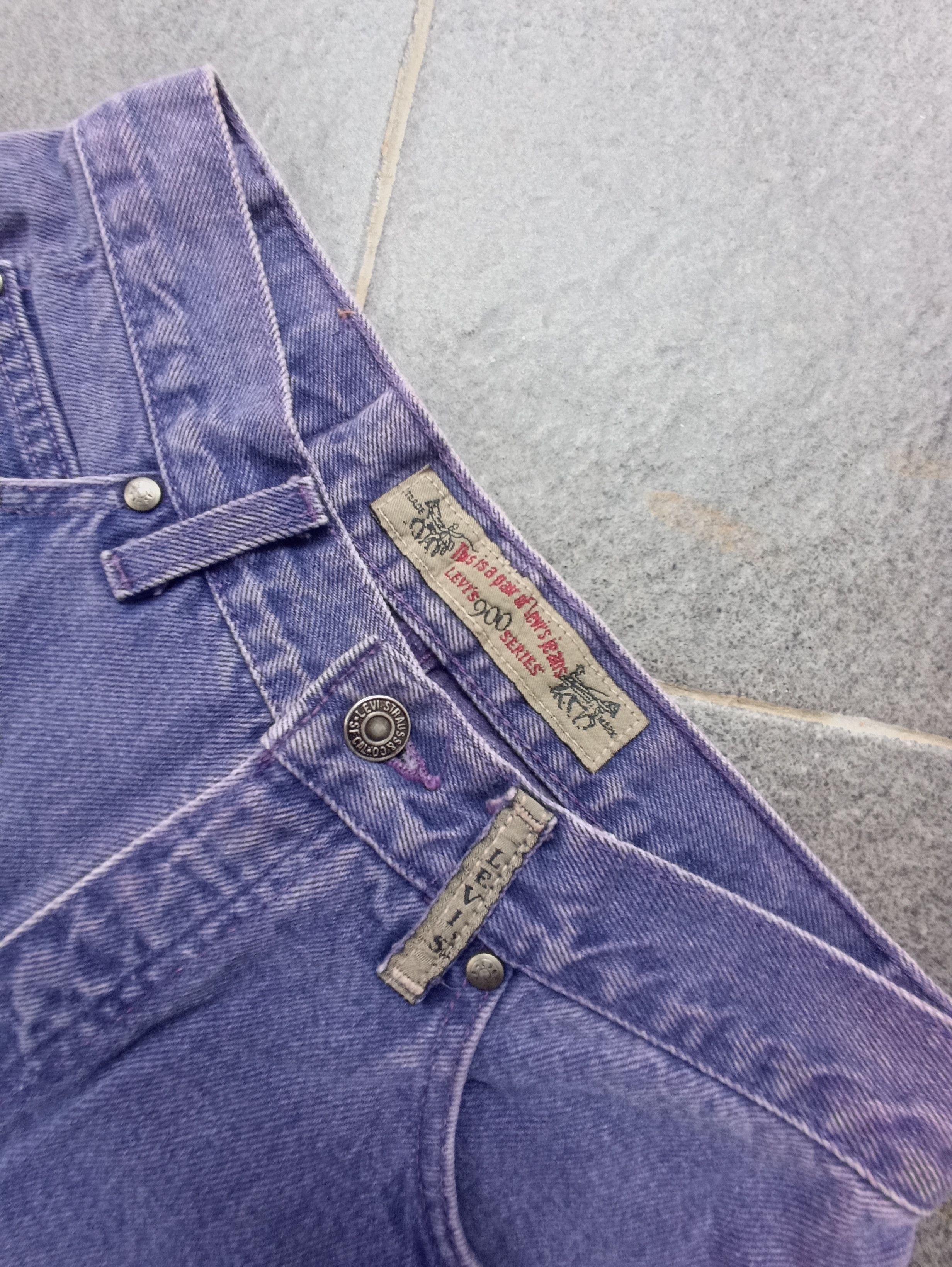 Jean × Levi's × Vintage 90s Vintage Levis 901 Tapered Jeans - J226 Size 27" / US 4 / IT 40 - 5 Thumbnail