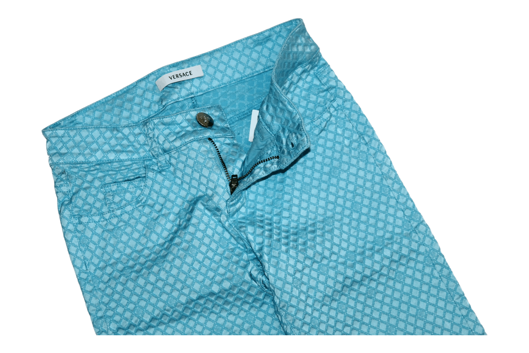 Versace Gianni Versace Tigh Super Skinny Jacquard Blend Pants Size 25" / US 0 / IT 36 - 2 Thumbnail