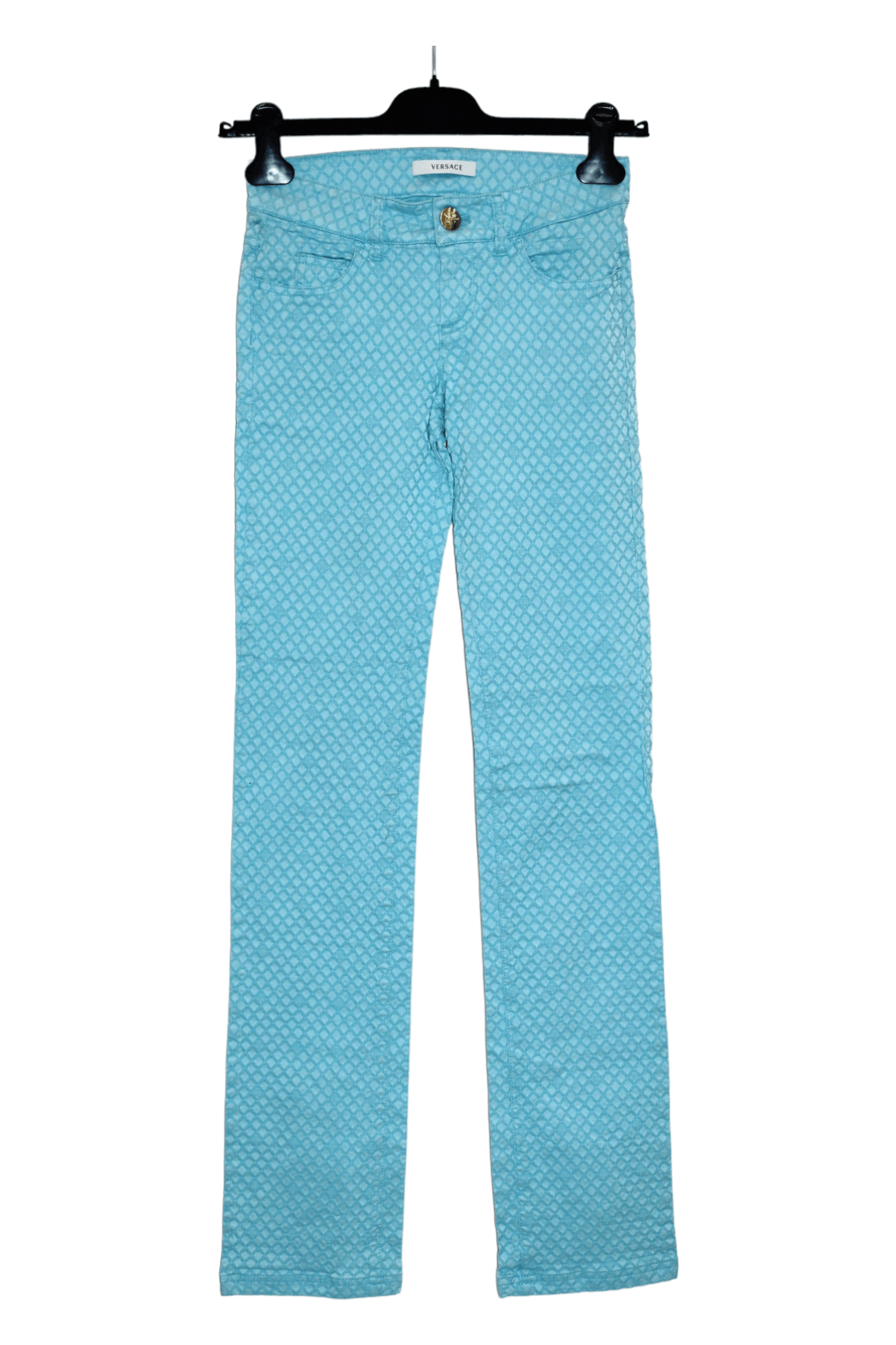 Versace Gianni Versace Tigh Super Skinny Jacquard Blend Pants Size 25" / US 0 / IT 36 - 1 Thumbnail