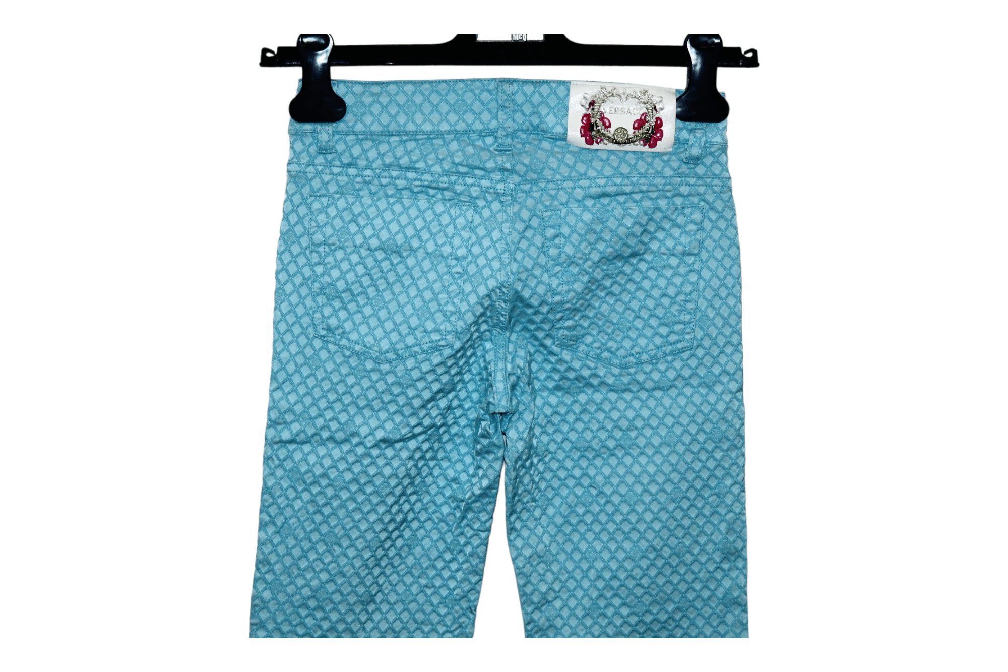 Versace Gianni Versace Tigh Super Skinny Jacquard Blend Pants Size 25" / US 0 / IT 36 - 6 Thumbnail