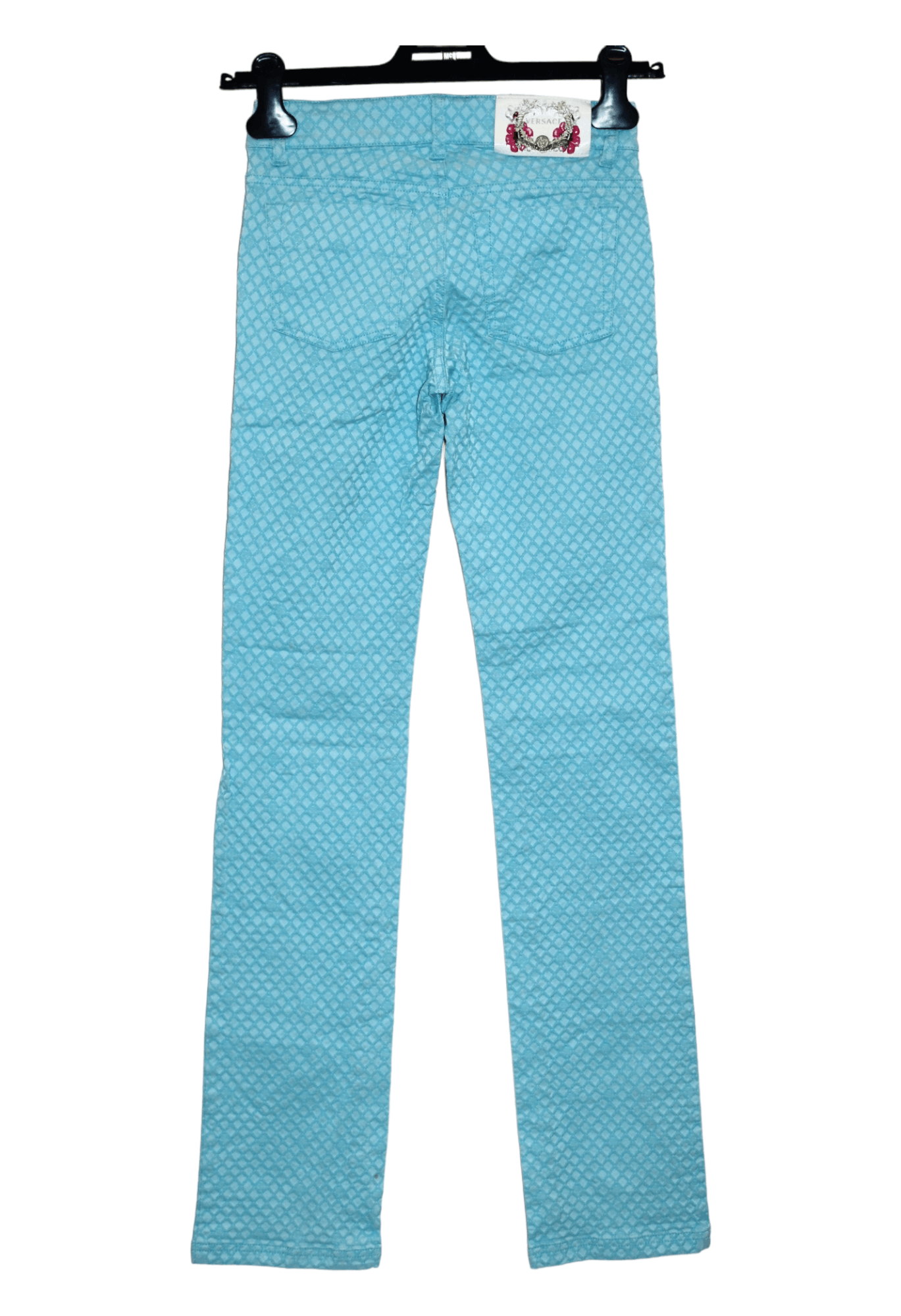 Versace Gianni Versace Tigh Super Skinny Jacquard Blend Pants Size 25" / US 0 / IT 36 - 3 Thumbnail