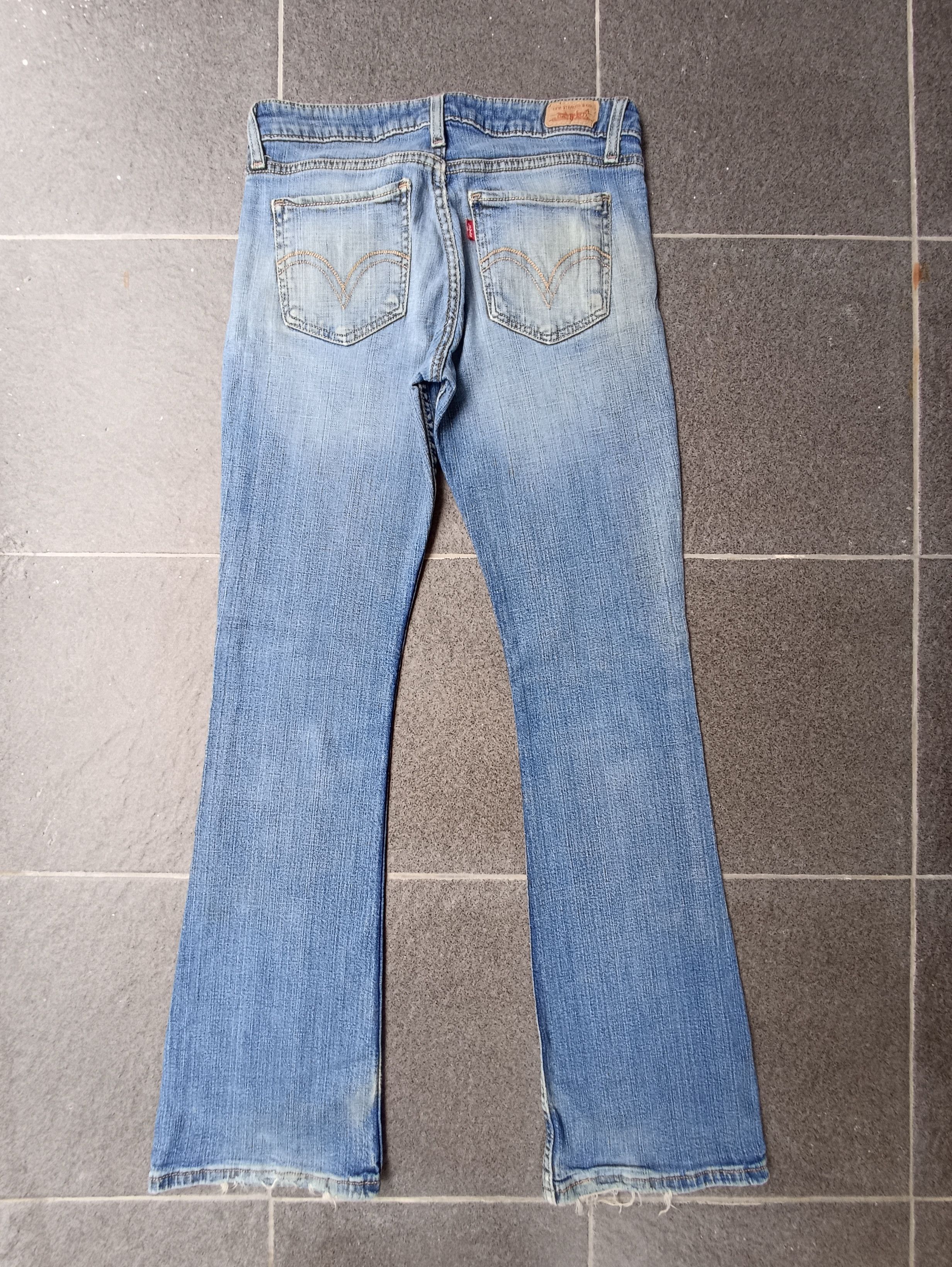 Jean × Levi's × Vintage Vintage Levis 518 Superlow Fit Blue Wash Jeans - J230 Size 29" - 2 Thumbnail