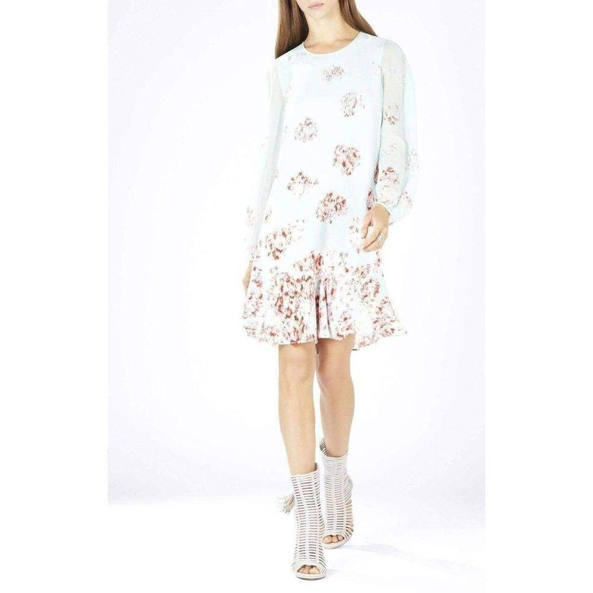 Bailee Long Sleeve Flounce Hem Dress