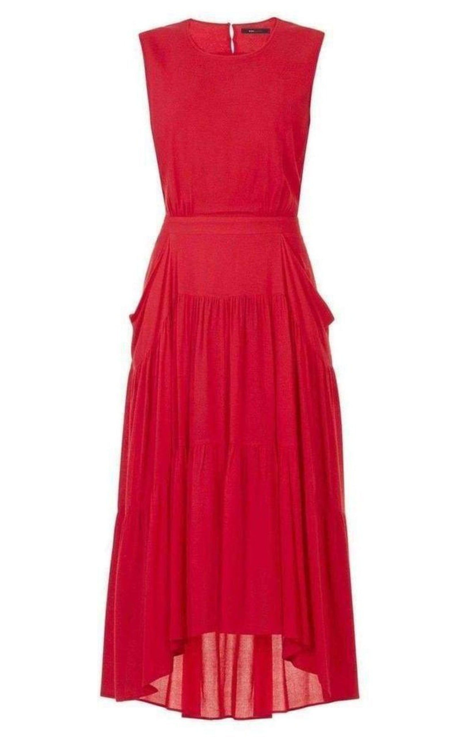 SALE!【BCBG MAXAZRIA】Draped Peasant Skirt Dress Bcbgmaxazria Draped Peasant Skirt Dress | Grailed