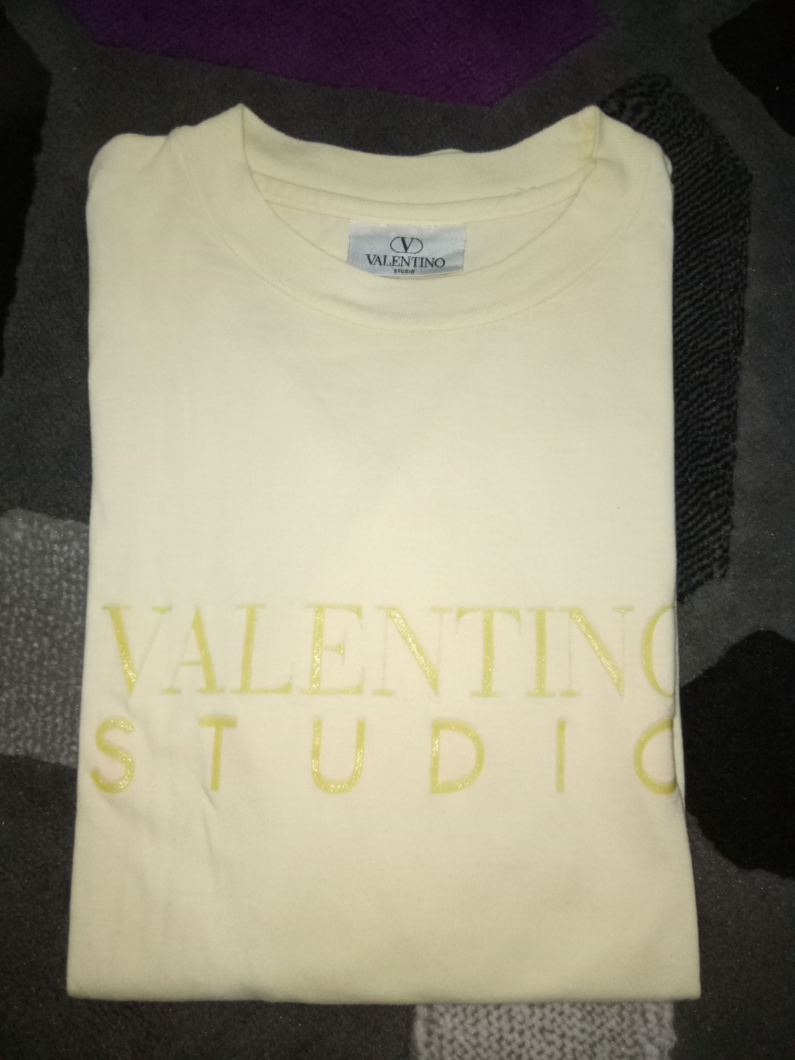 Designer × Valentino Valentino Studio Rubber Spellout Tee Size US XL / EU 56 / 4 - 1 Thumbnail