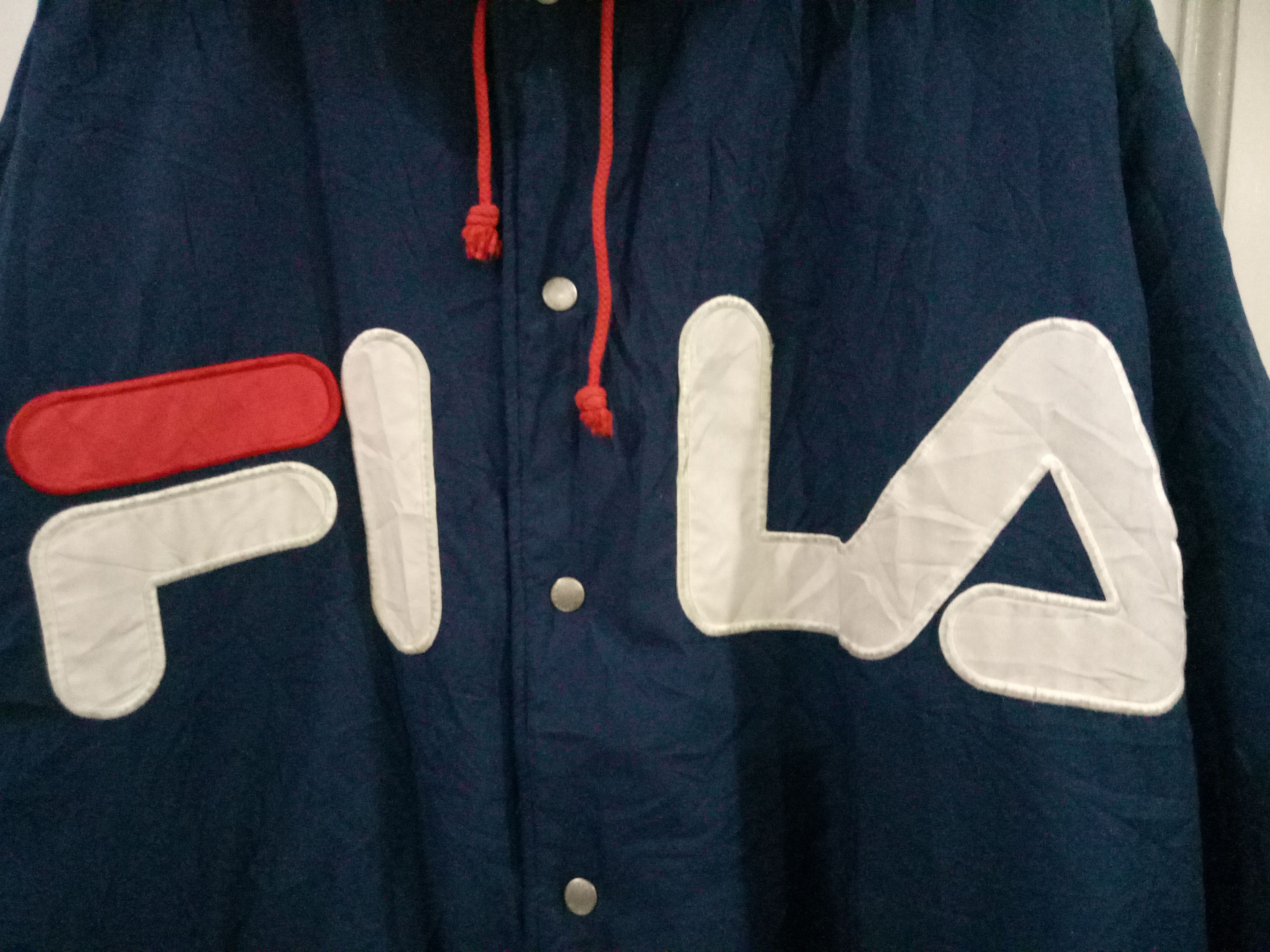 Fila × Vintage Fila Long Jacket Embroidered Big Logo Size US XL / EU 56 / 4 - 4 Thumbnail