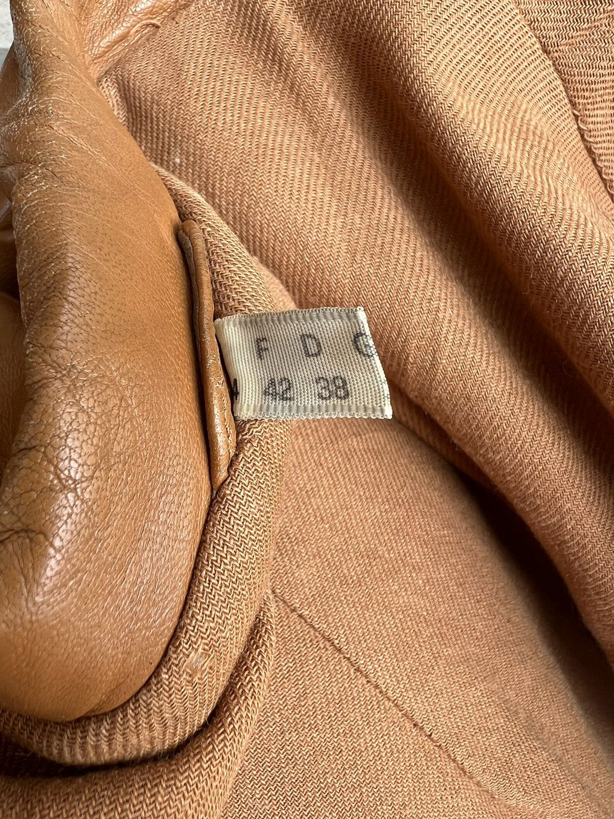 Versace × Vintage 90s Gianni Versace Trashed Patina Leather Coat Jacket Size US M / EU 48-50 / 2 - 23 Thumbnail