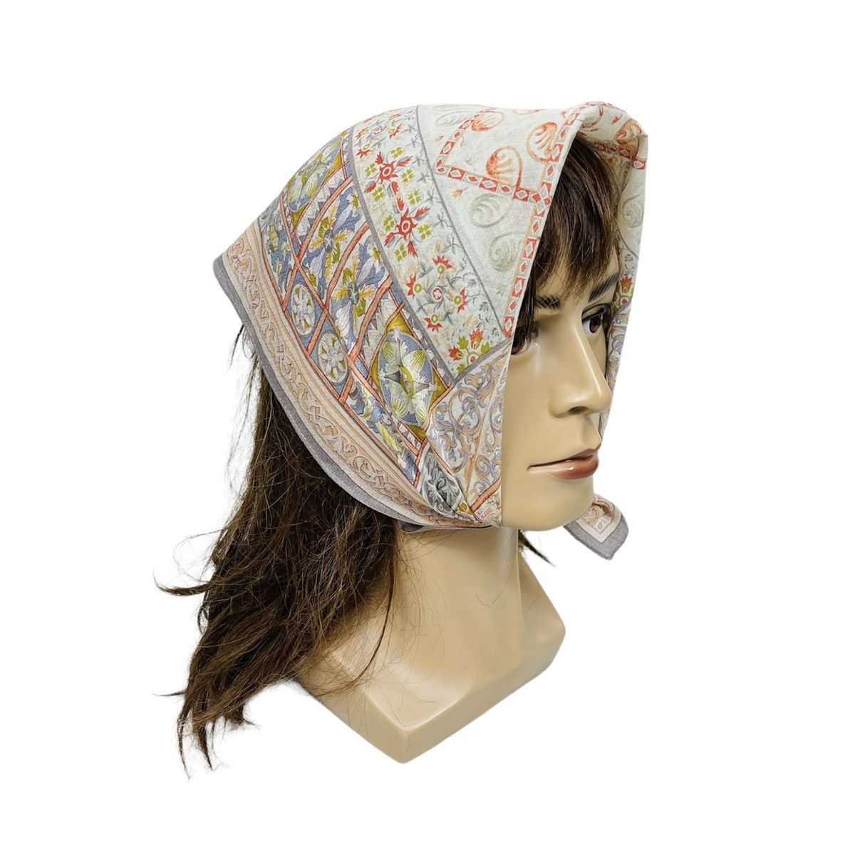 JEAN-LOUIS SCHERRER ART BANDANA HANDKERCHIEF SCARF