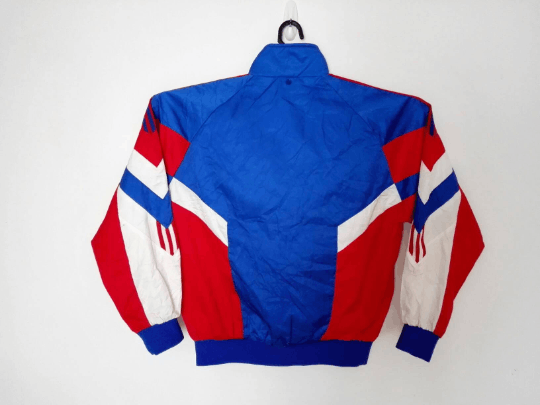 Adidas Vintage Adidas Windbreaker Jacket Full Zipper 3 stripes Size US L / EU 52-54 / 3 - 3 Thumbnail