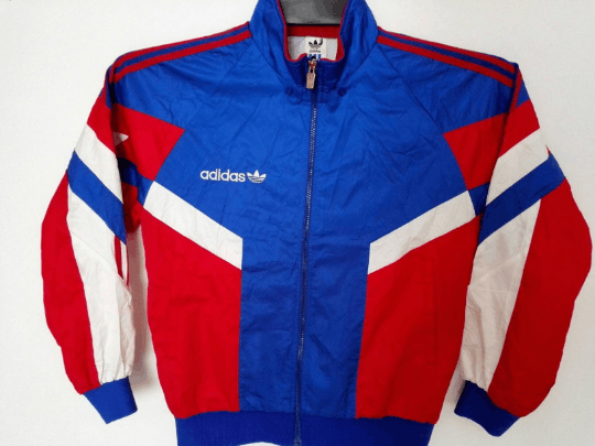 Adidas Vintage Adidas Windbreaker Jacket Full Zipper 3 stripes Size US L / EU 52-54 / 3 - 2 Thumbnail
