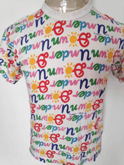 Man Made In Australia Vintage KEN DONE 90s Fullprint Tshirt Size US S / EU 44-46 / 1 - 2 Thumbnail