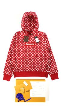 Louis v supreme discount hoodie