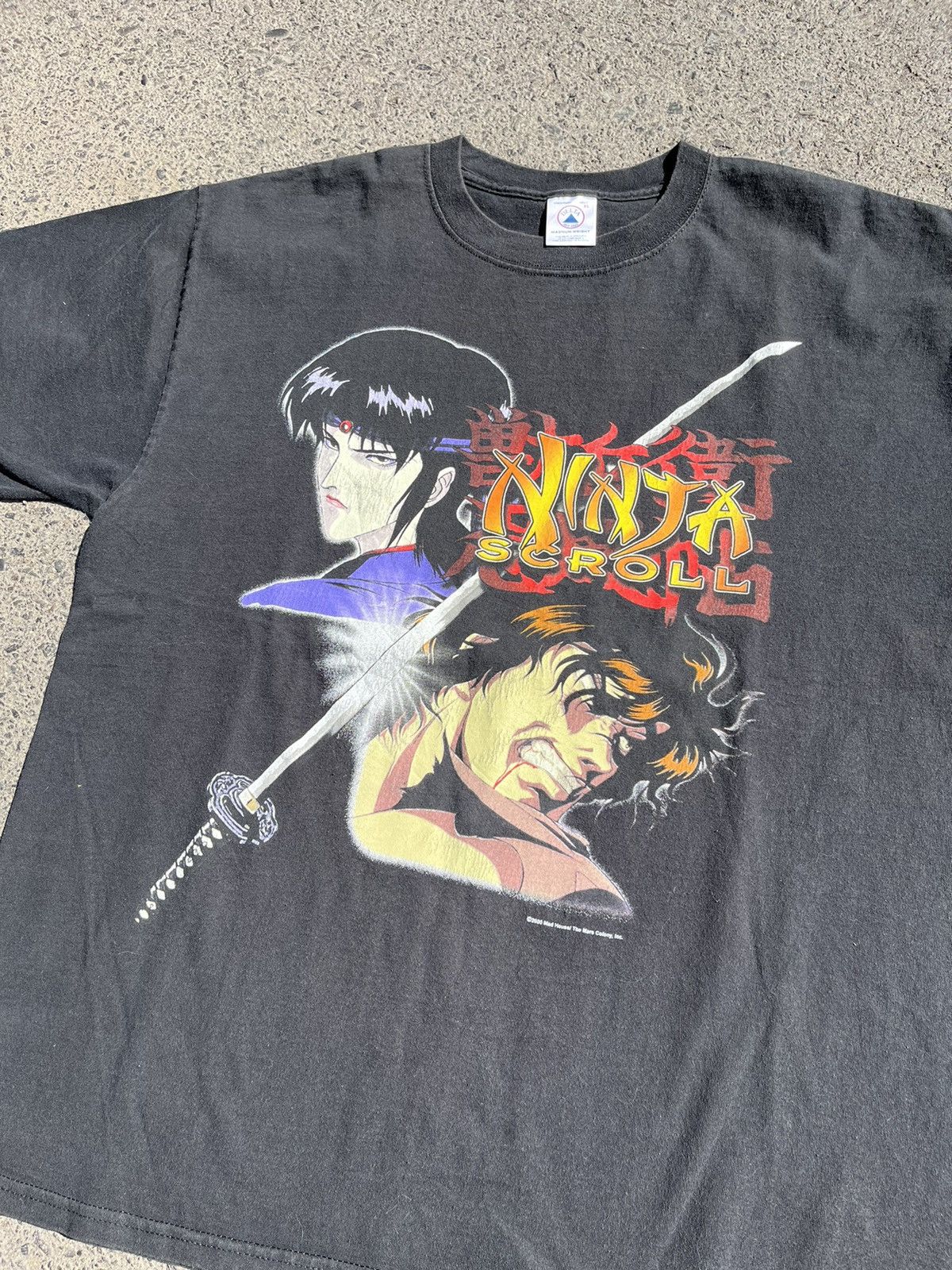 Delta × Vintage Ninja Scroll 2000 Vintage Tee Anime Delta Tag XL 