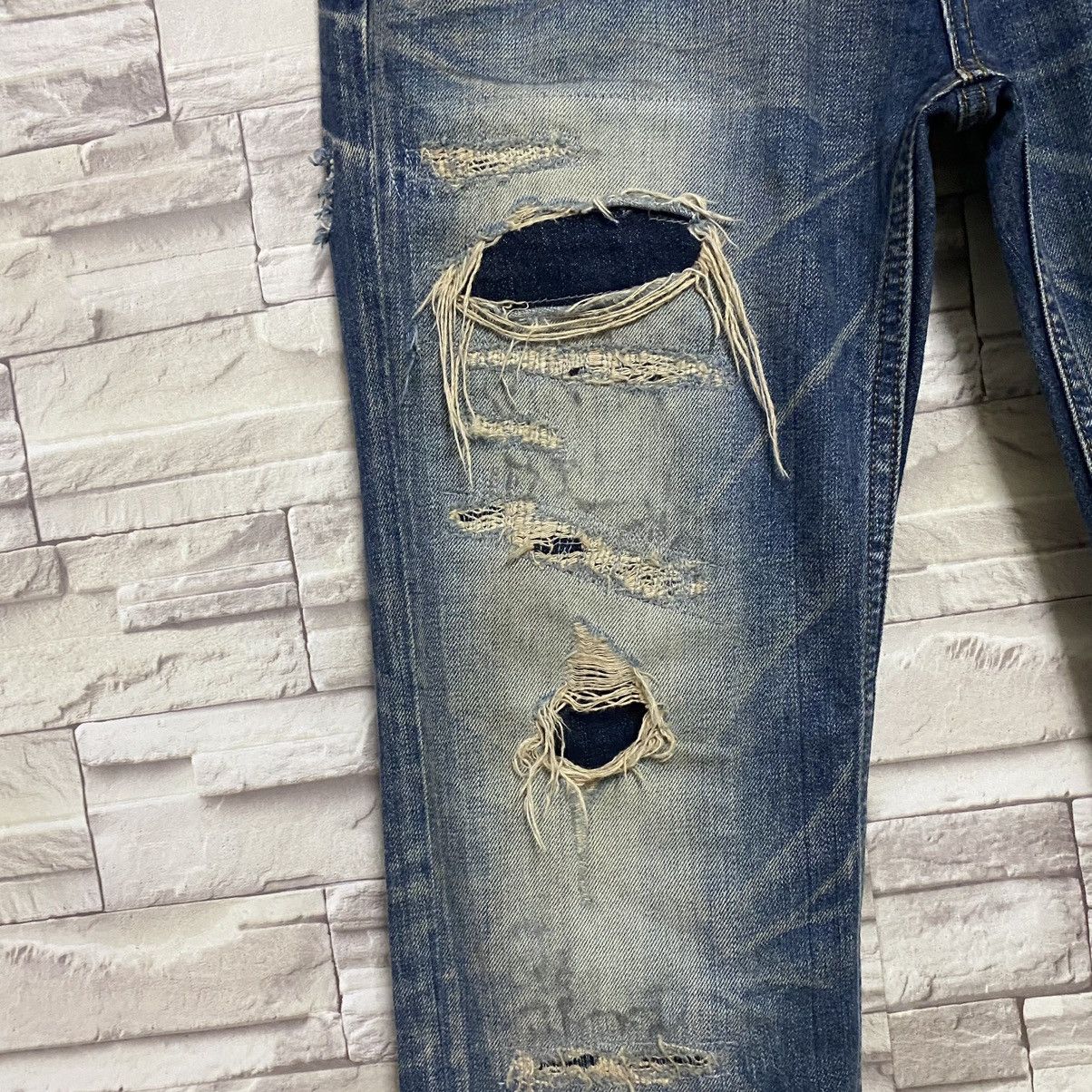JACKROSE JACKROSE Archive Grunge Distressed Jeans Size US 33 - 6 Thumbnail