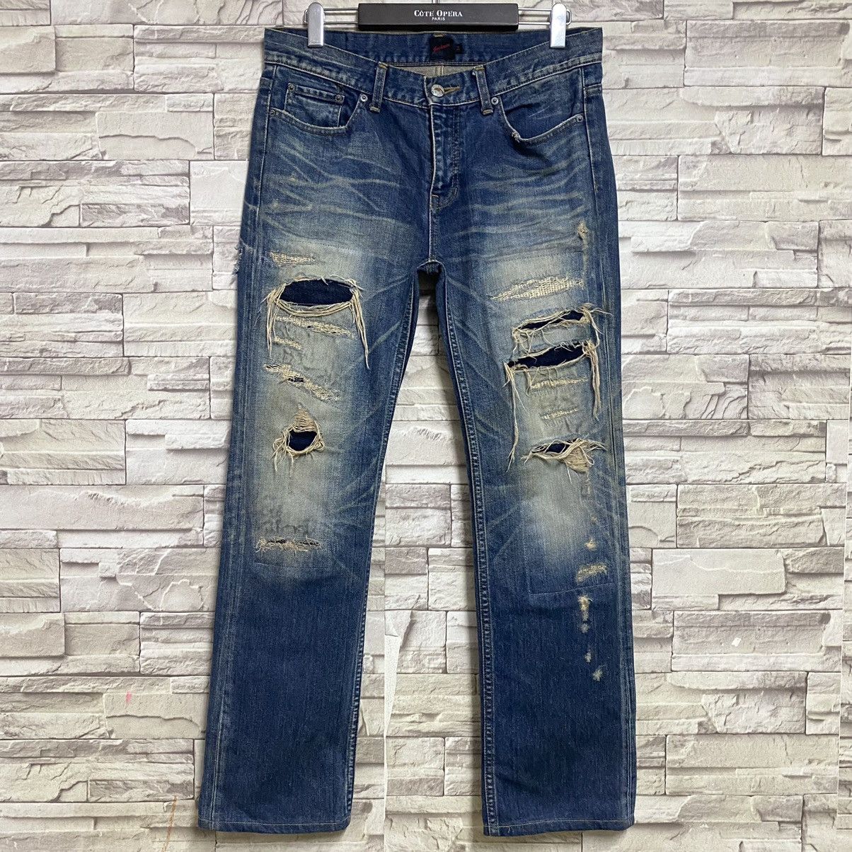 JACKROSE JACKROSE Archive Grunge Distressed Jeans Size US 33 - 3 Thumbnail