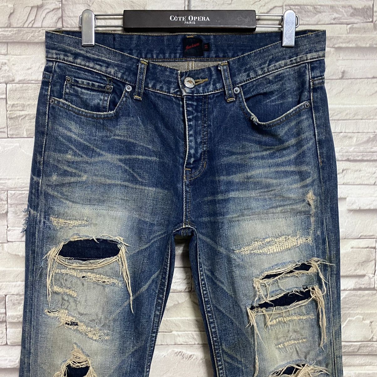JACKROSE JACKROSE Archive Grunge Distressed Jeans Size US 33 - 4 Thumbnail