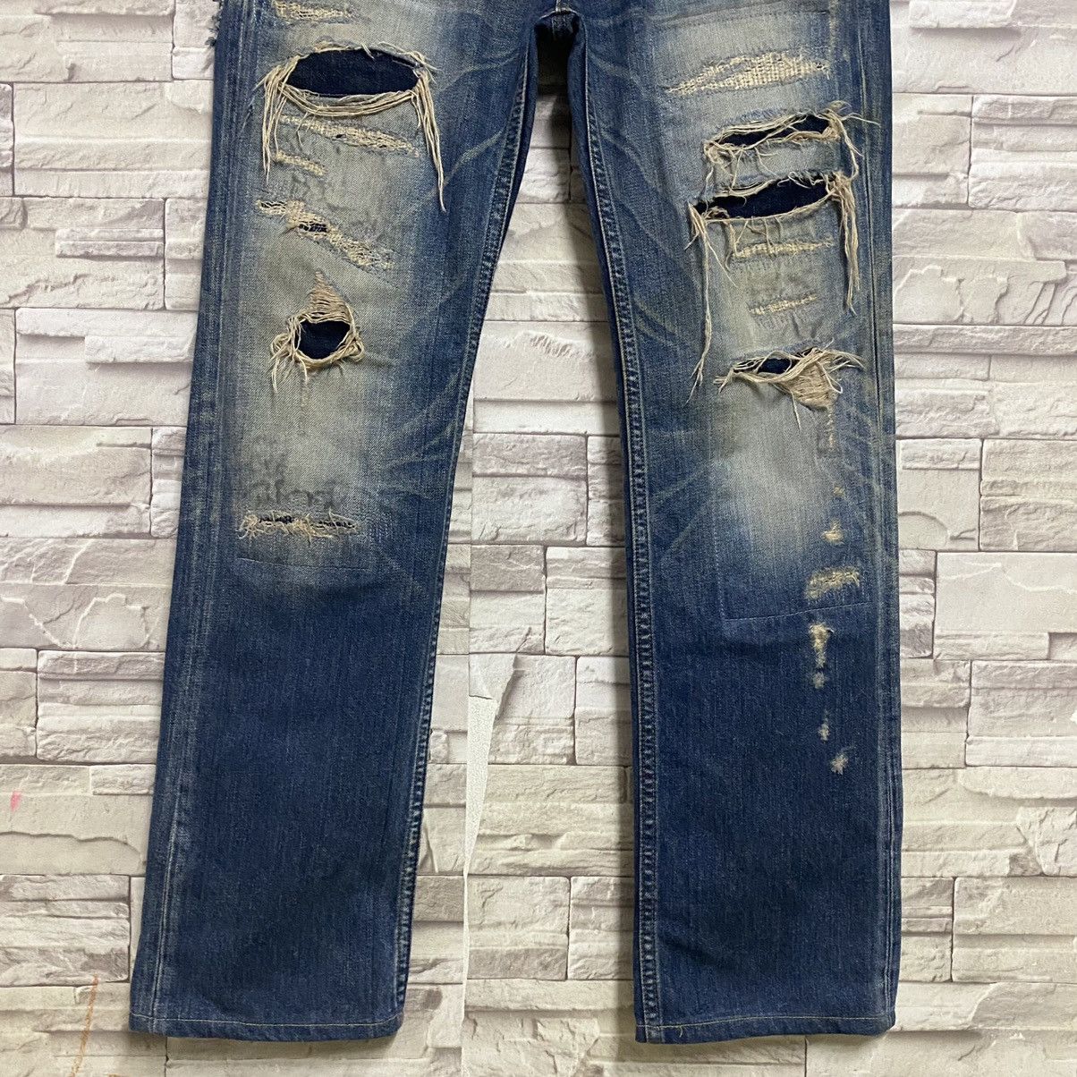 JACKROSE JACKROSE Archive Grunge Distressed Jeans Size US 33 - 8 Thumbnail
