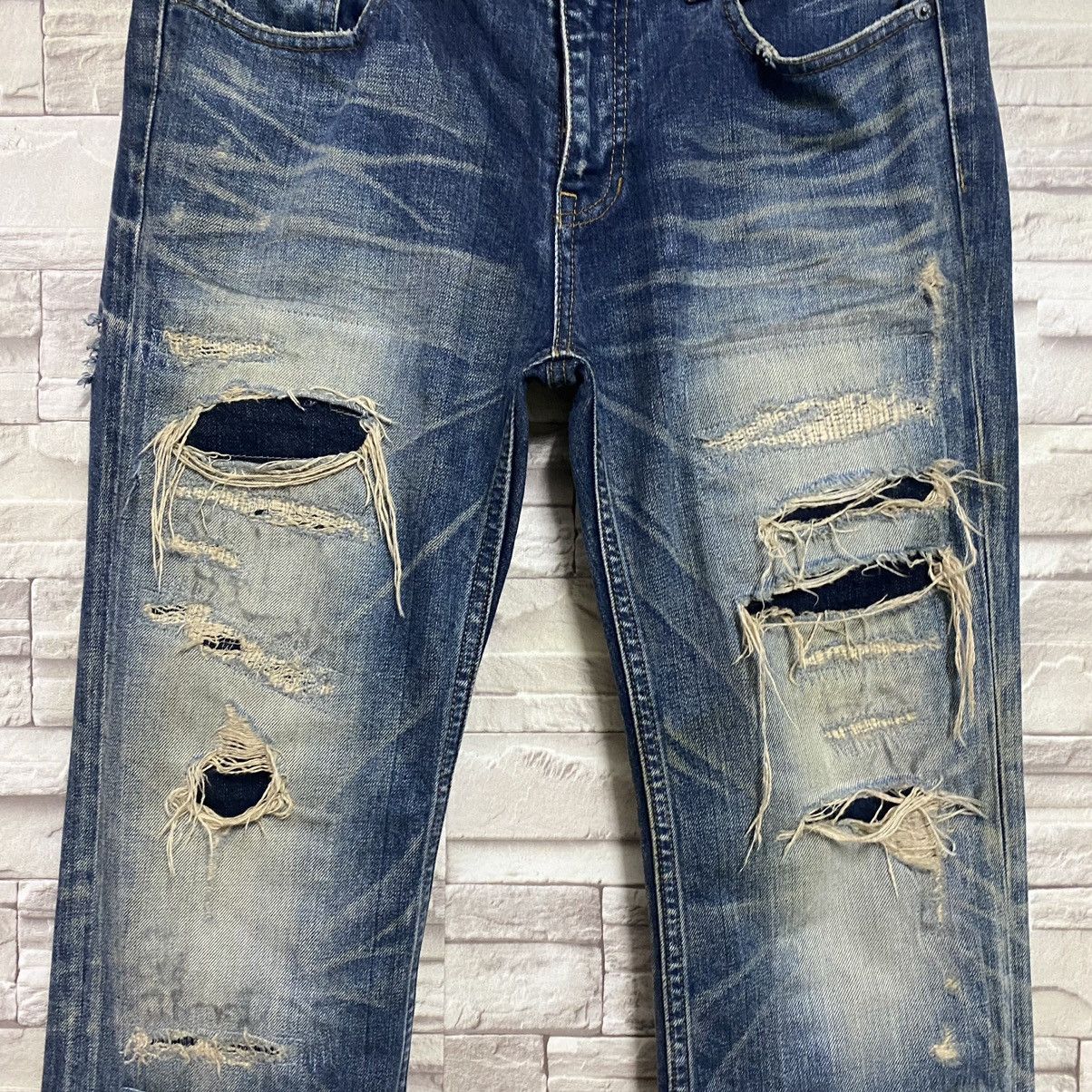 JACKROSE JACKROSE Archive Grunge Distressed Jeans Size US 33 - 5 Thumbnail