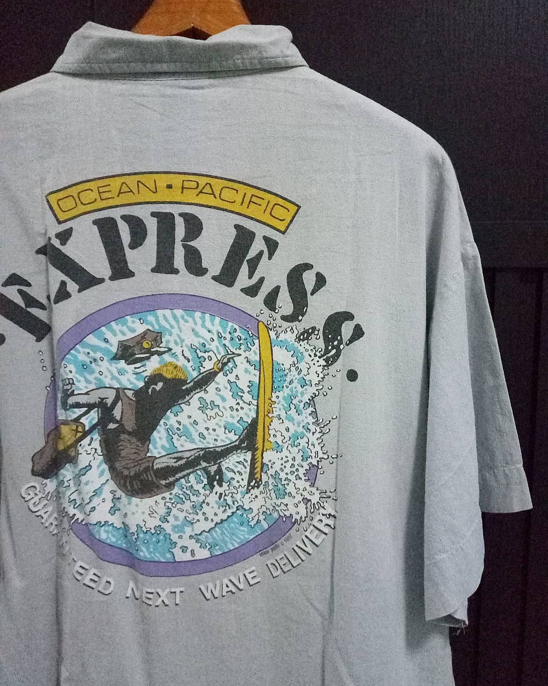 Ocean Pacific 80s Ocean Pacific 1987 Surfing Shirts single pocket Size US L / EU 52-54 / 3 - 1 Thumbnail