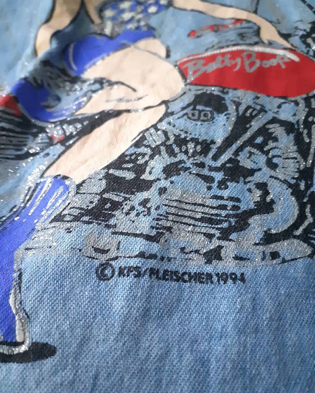 Cartoon Network 90s Betty Boop X Harley Davidson 1994 Denim Shirt Size US L / EU 52-54 / 3 - 5 Thumbnail