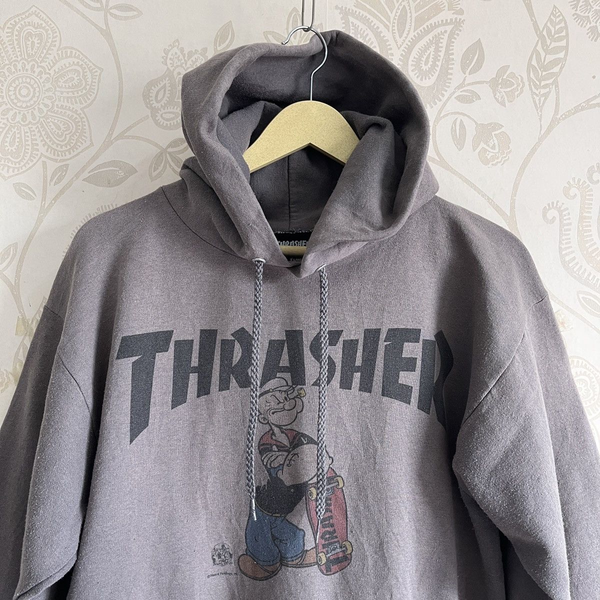Cartoon Network × Thrasher × Vintage Vintage Thrasher X Popeye Skateboard Hoodie Size US M / EU 48-50 / 2 - 17 Thumbnail