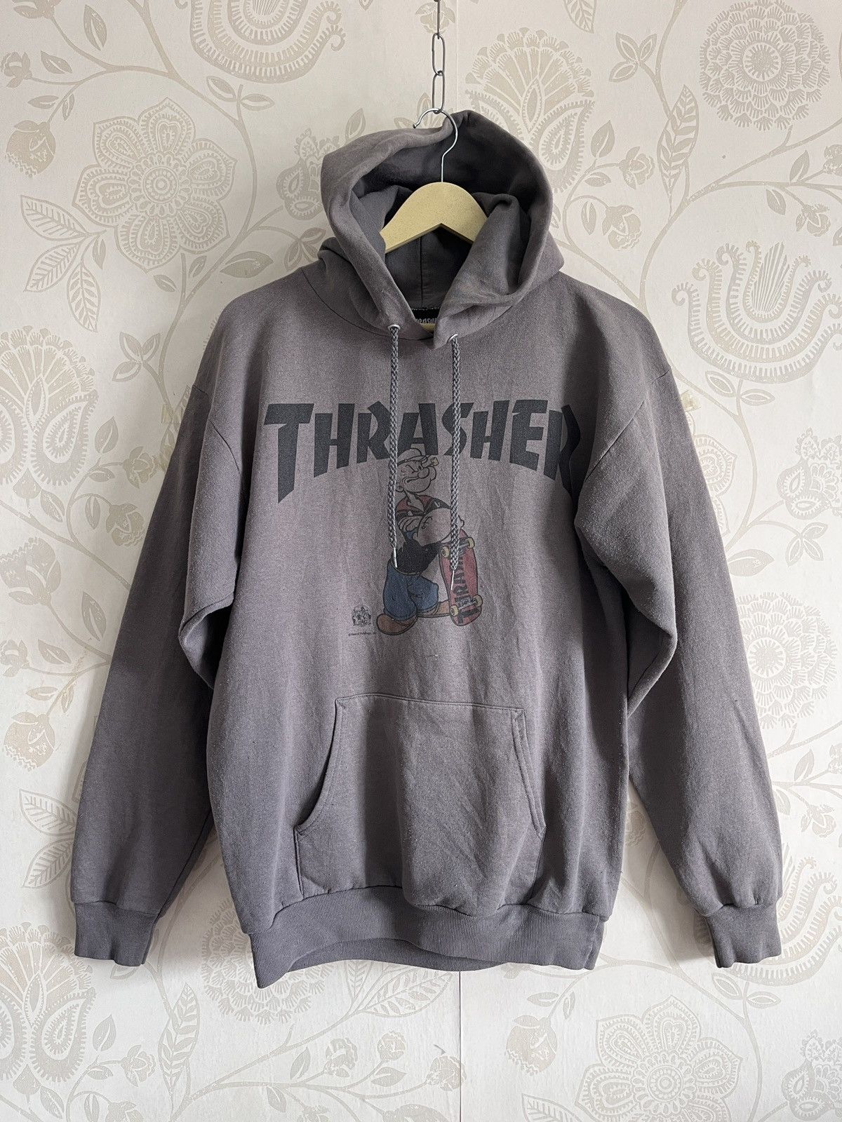 Cartoon Network × Thrasher × Vintage Vintage Thrasher X Popeye Skateboard Hoodie Size US M / EU 48-50 / 2 - 19 Thumbnail