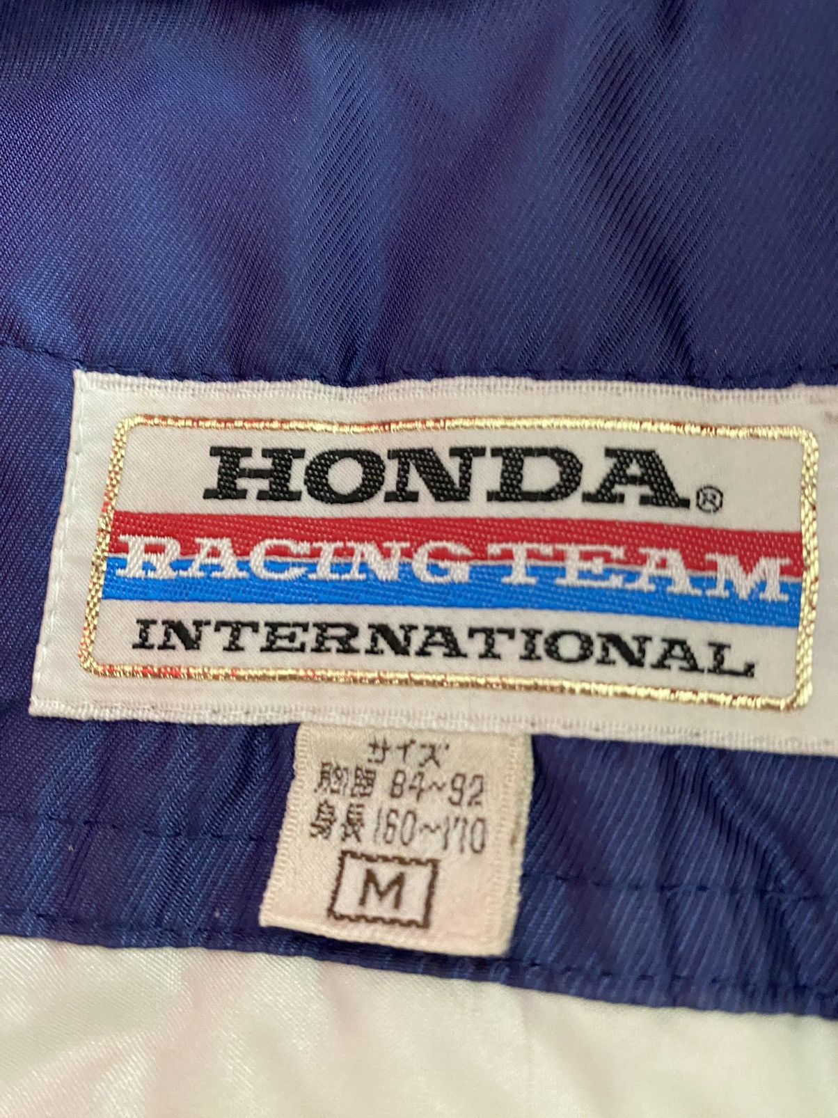 Honda × Vintage Vintage HONDA RACING TEAM international bomber Jacket Size US M / EU 48-50 / 2 - 17 Thumbnail