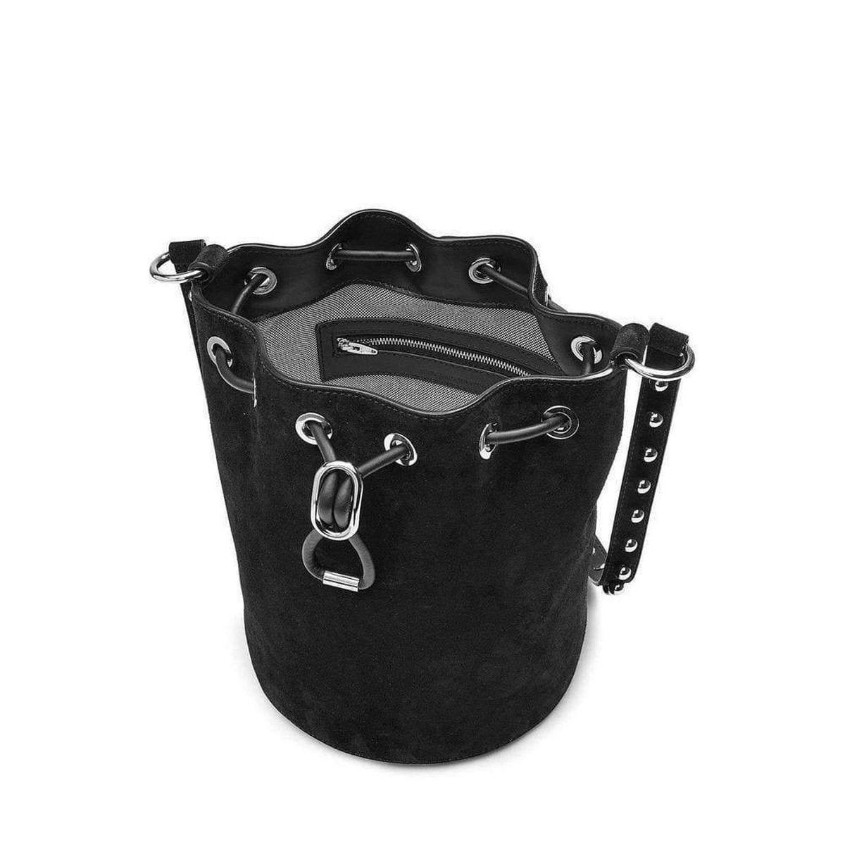 かごバッグ Black Suede Alpha Bucket Bag Black Suede Alpha Bucket Bag - Bucket Bags