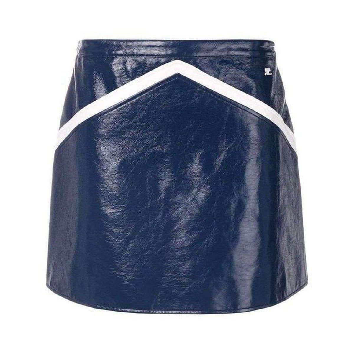スカート COURREGES Woman Skirt Black 224CJU169VY0014 9999 REEDITION VINYL MINI SKIRT - courrèges