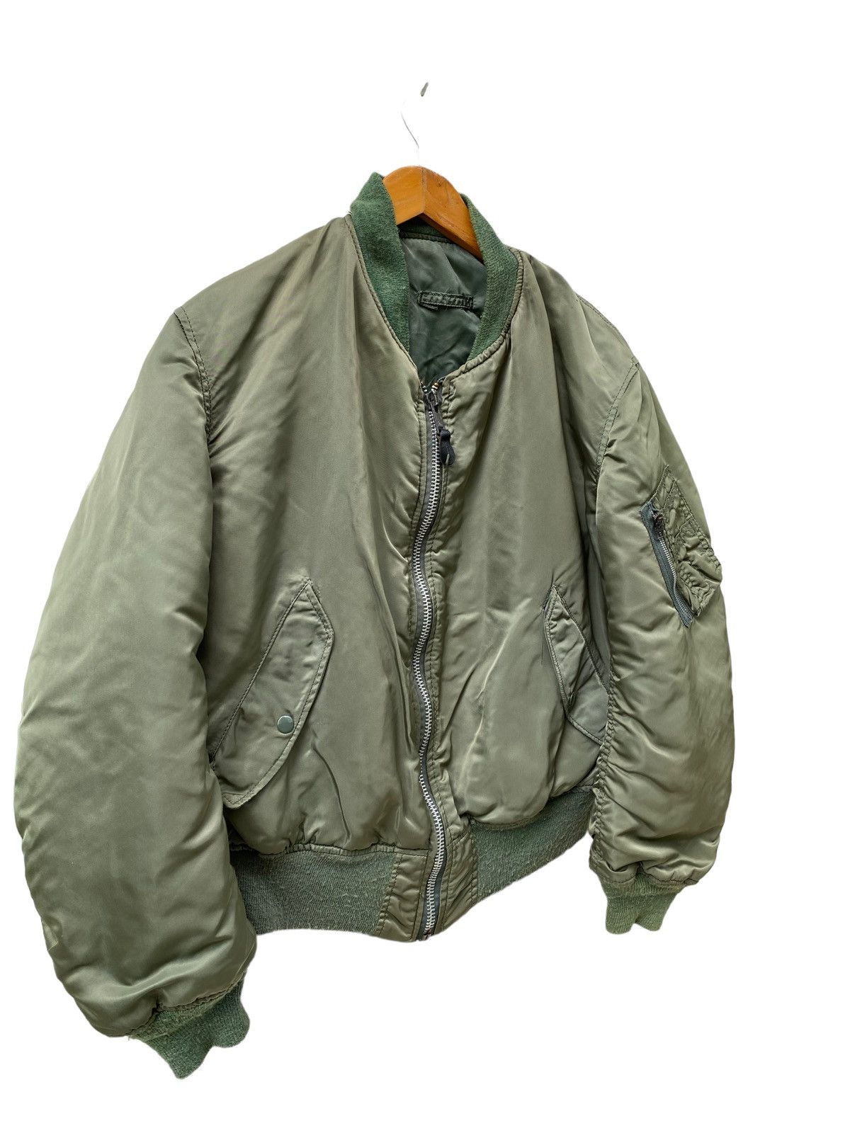 Alpha Industries × Vintage Vintage U.S.A Alpha Military Bomber Jacket nice designer Size US L / EU 52-54 / 3 - 7 Thumbnail