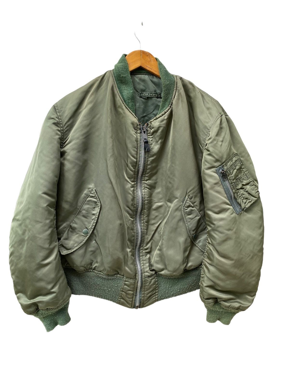 Alpha Industries × Vintage Vintage U.S.A Alpha Military Bomber Jacket nice designer Size US L / EU 52-54 / 3 - 4 Thumbnail