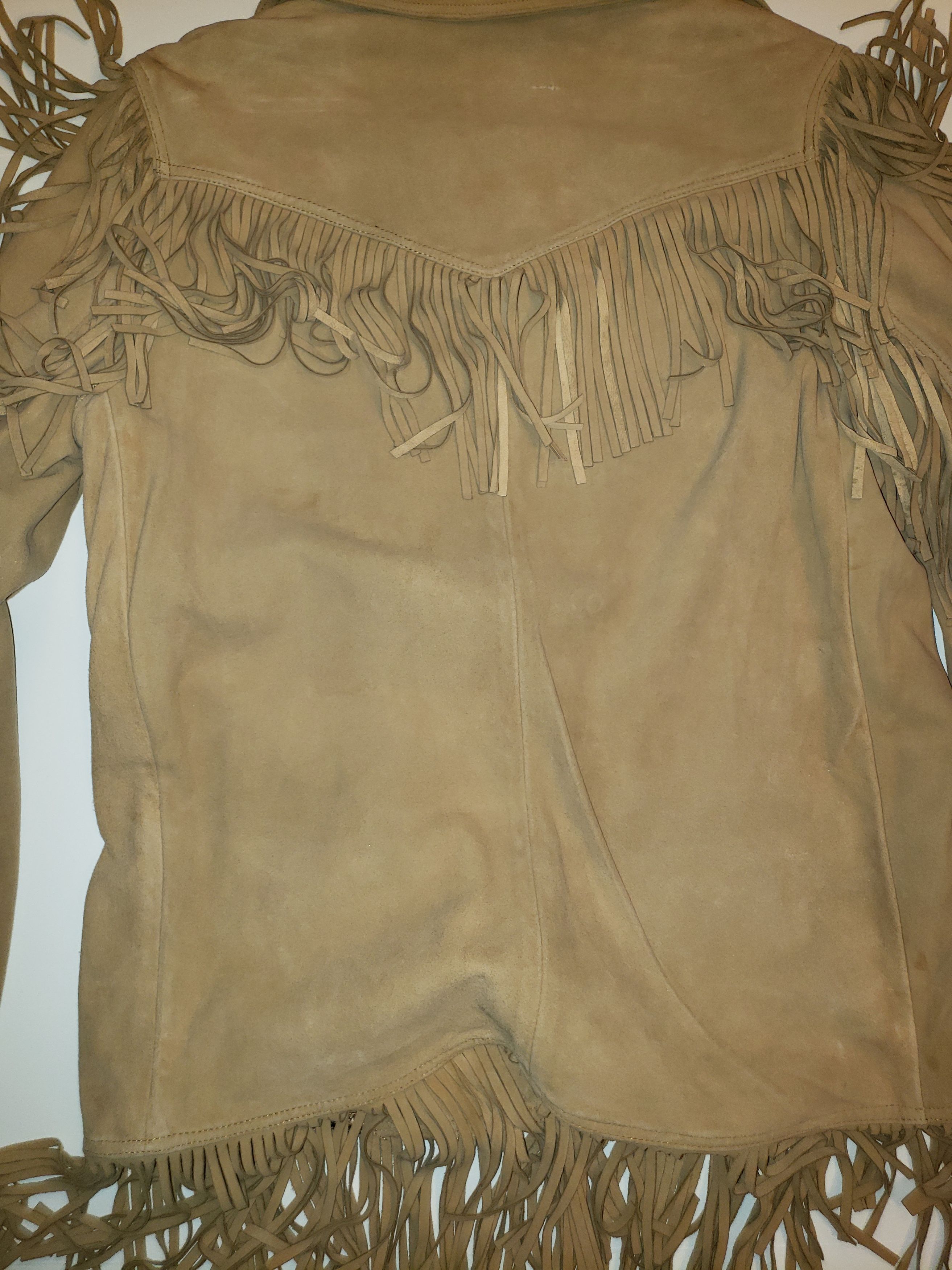 Vintage Lucy Fringe Cowboy/Cowgirl Suede Jacket Size M / US 6-8 / IT 42-44 - 7 Thumbnail